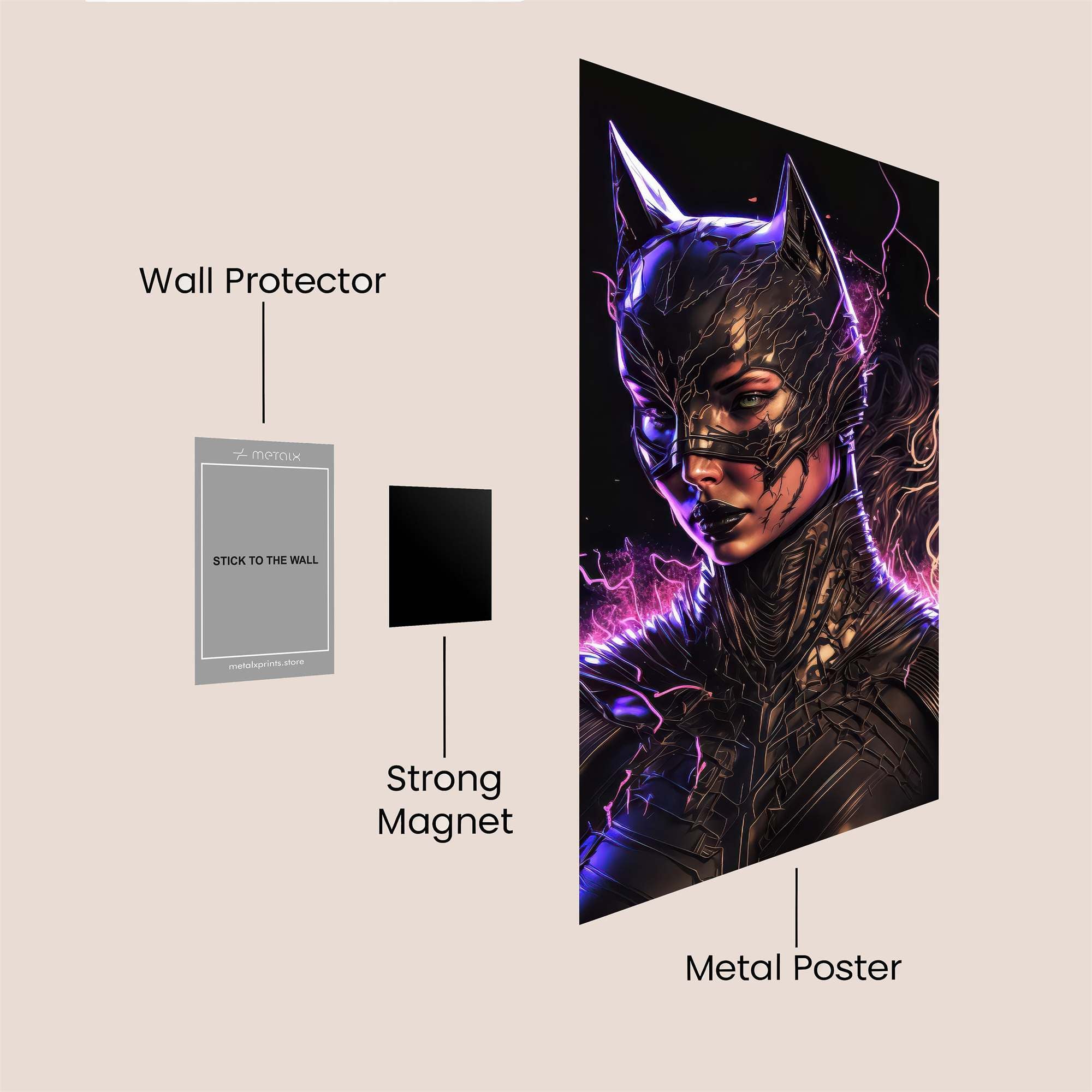 Catwoman Electrifying Safe Wall Magnetic / M