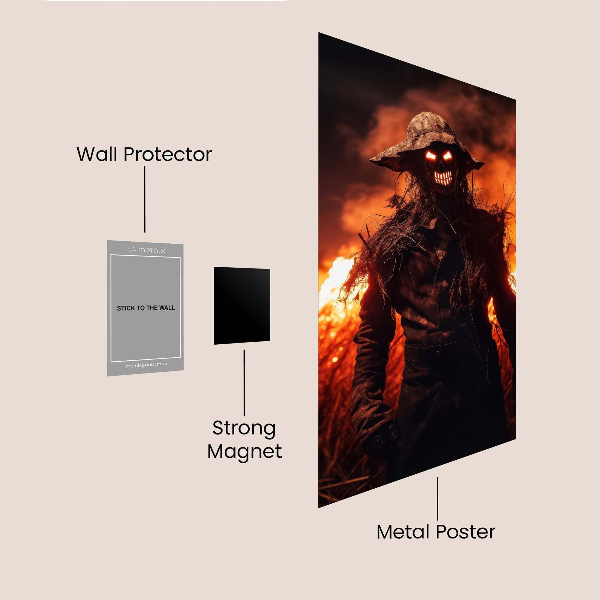 Scarecrow Inferno Safe Wall Magnetic / M