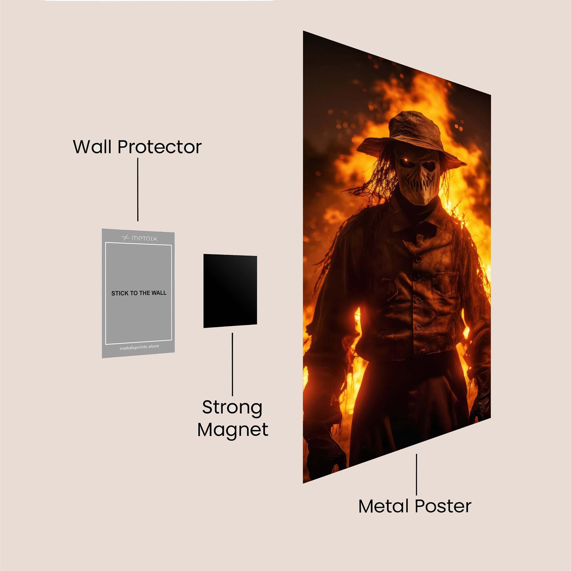 Scarecrow Inferno Safe Wall Magnetic / M