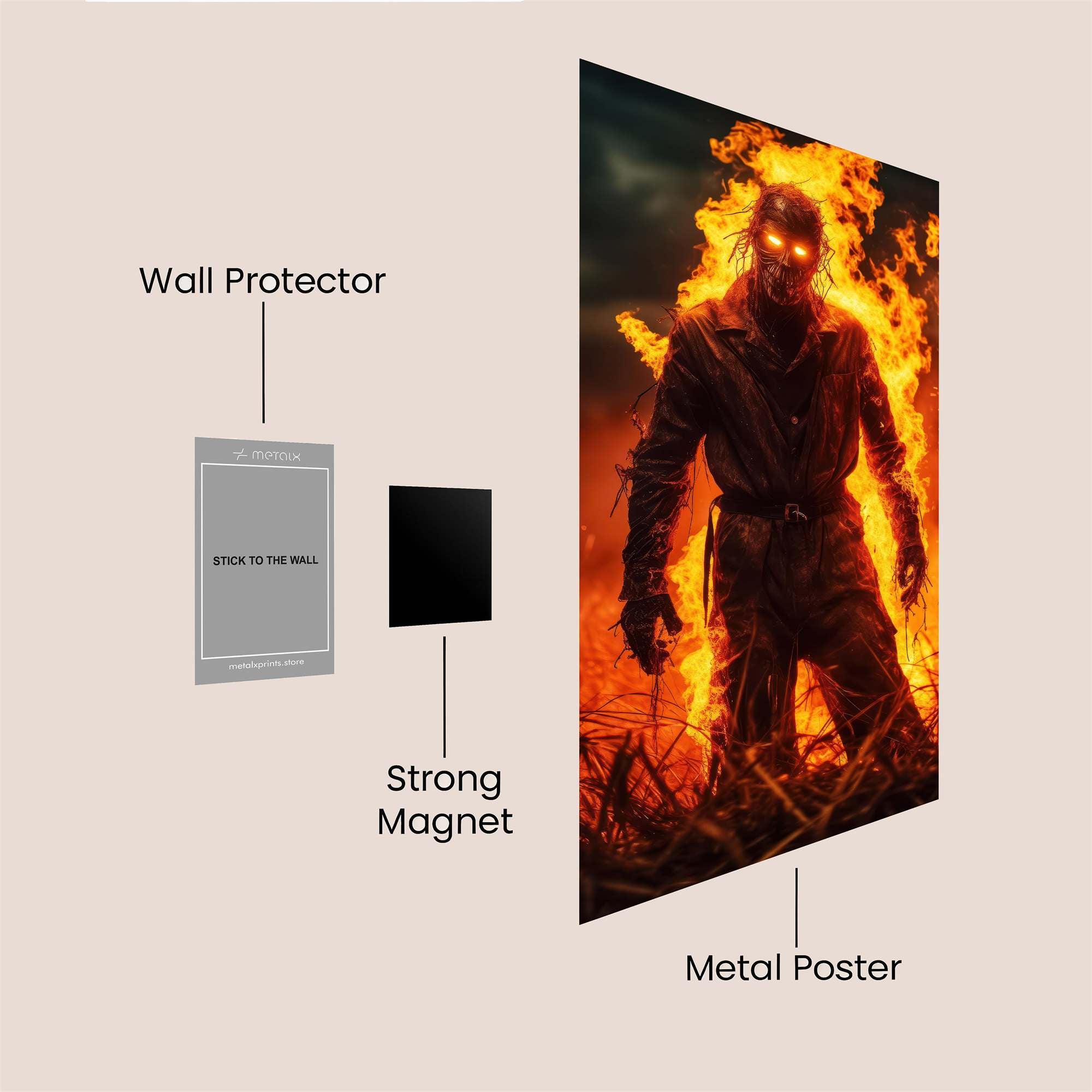 Scarecrow Inferno Safe Wall Magnetic / M