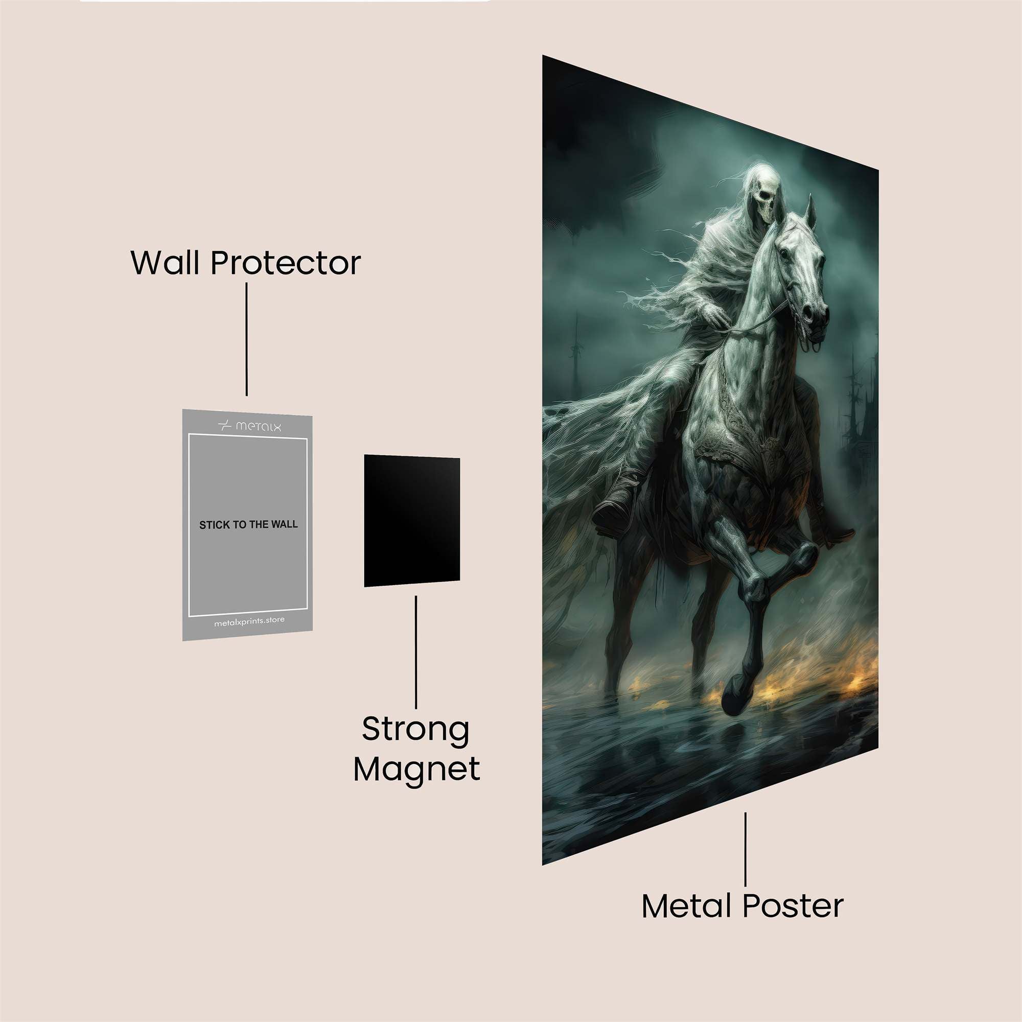 Death Gallops Safe Wall Magnetic / M