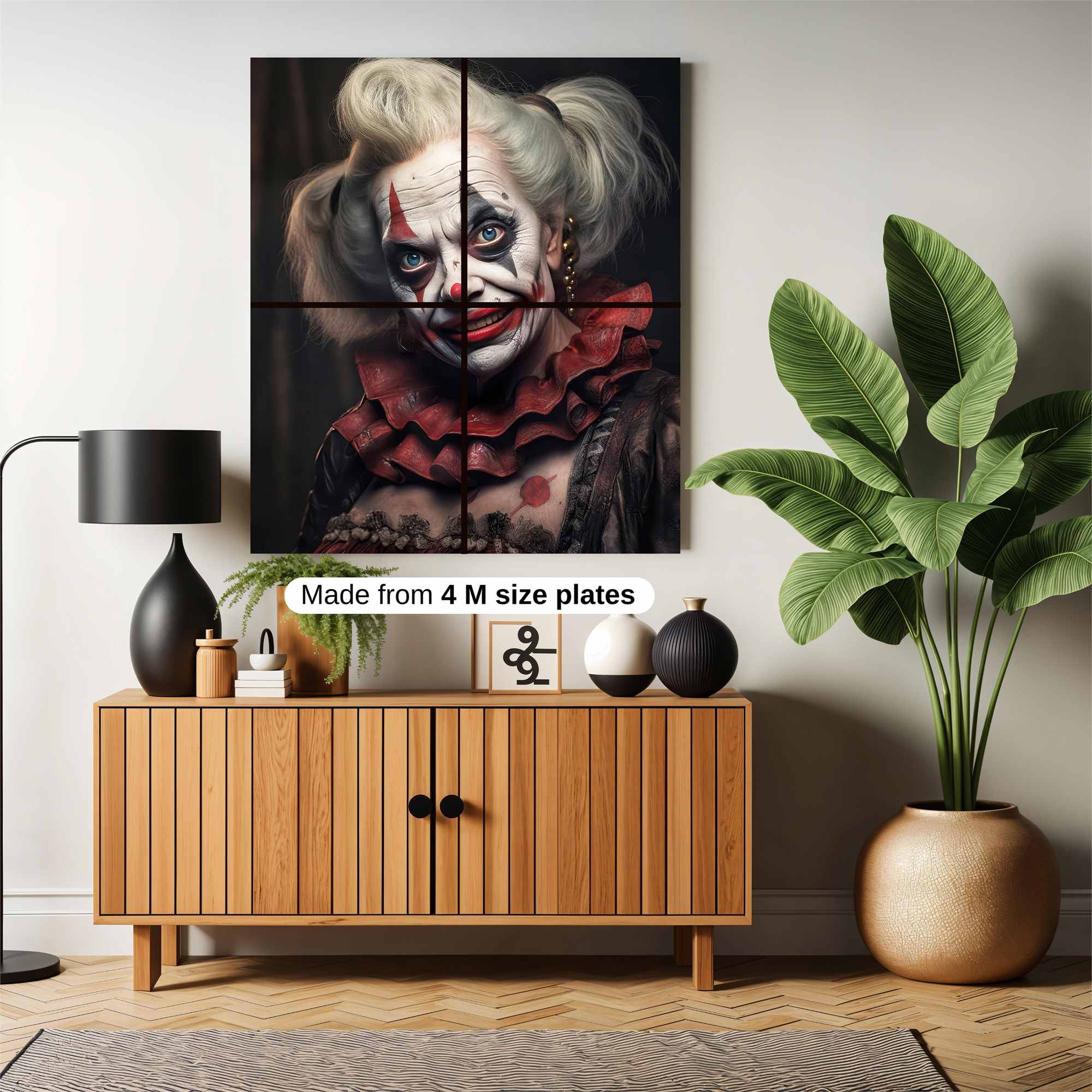 Creepy Clown Safe Wall Magnetic / M