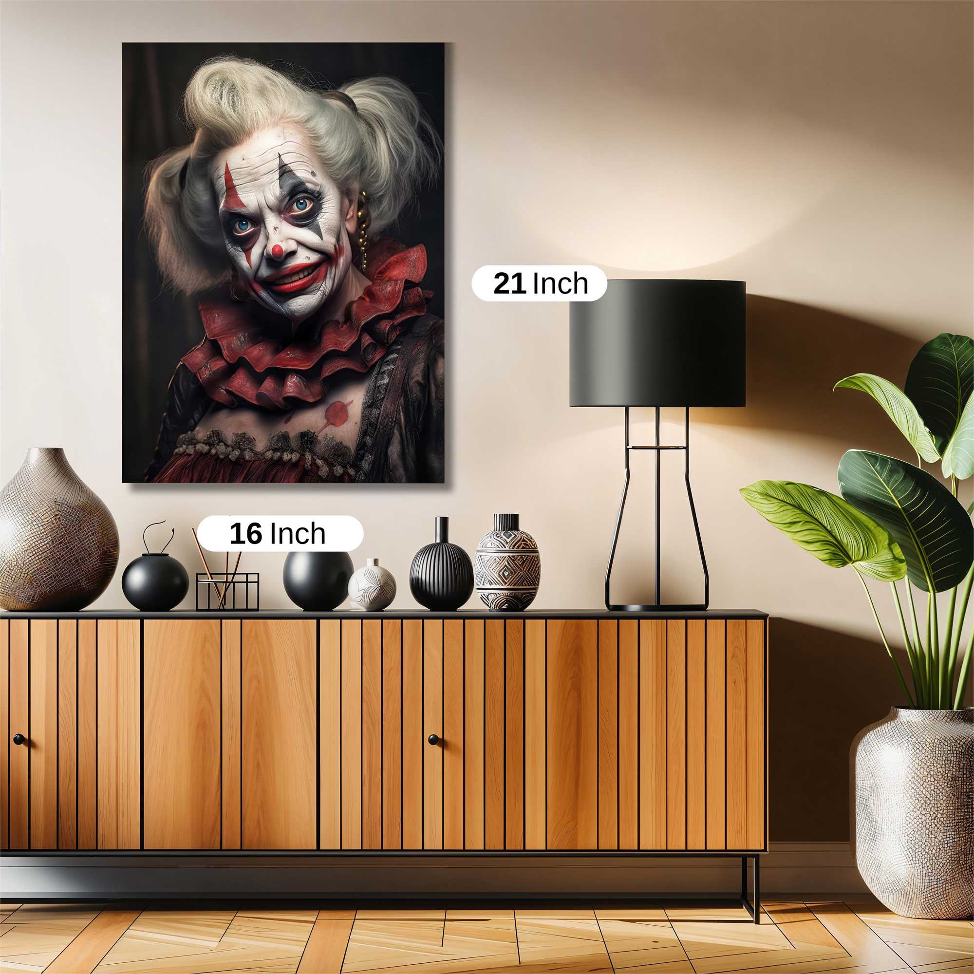 Creepy Clown Safe Wall Magnetic / M