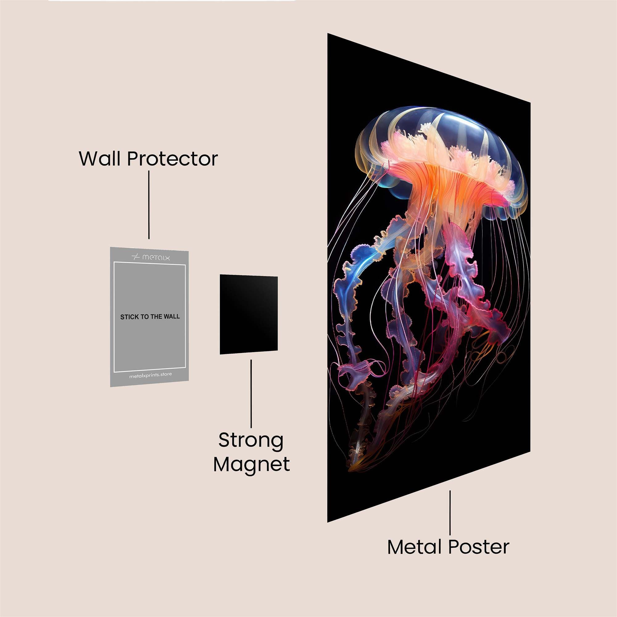 Jelly Radiance Safe Wall Magnetic / M