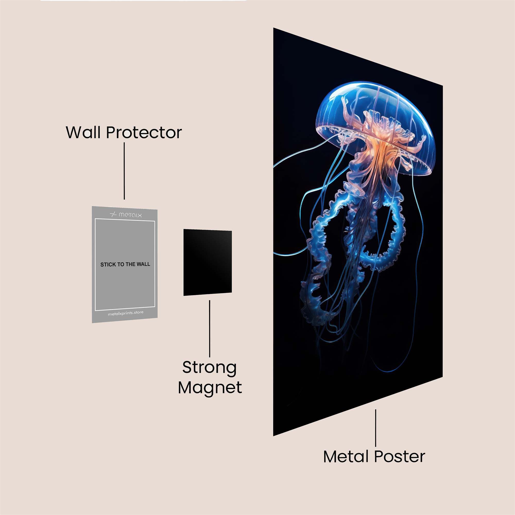 Jelly Glow Safe Wall Magnetic / M