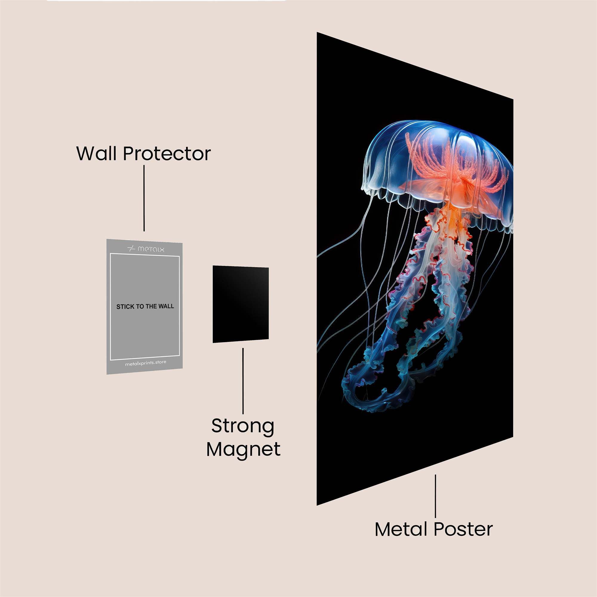 Jelly Radiance Safe Wall Magnetic / M
