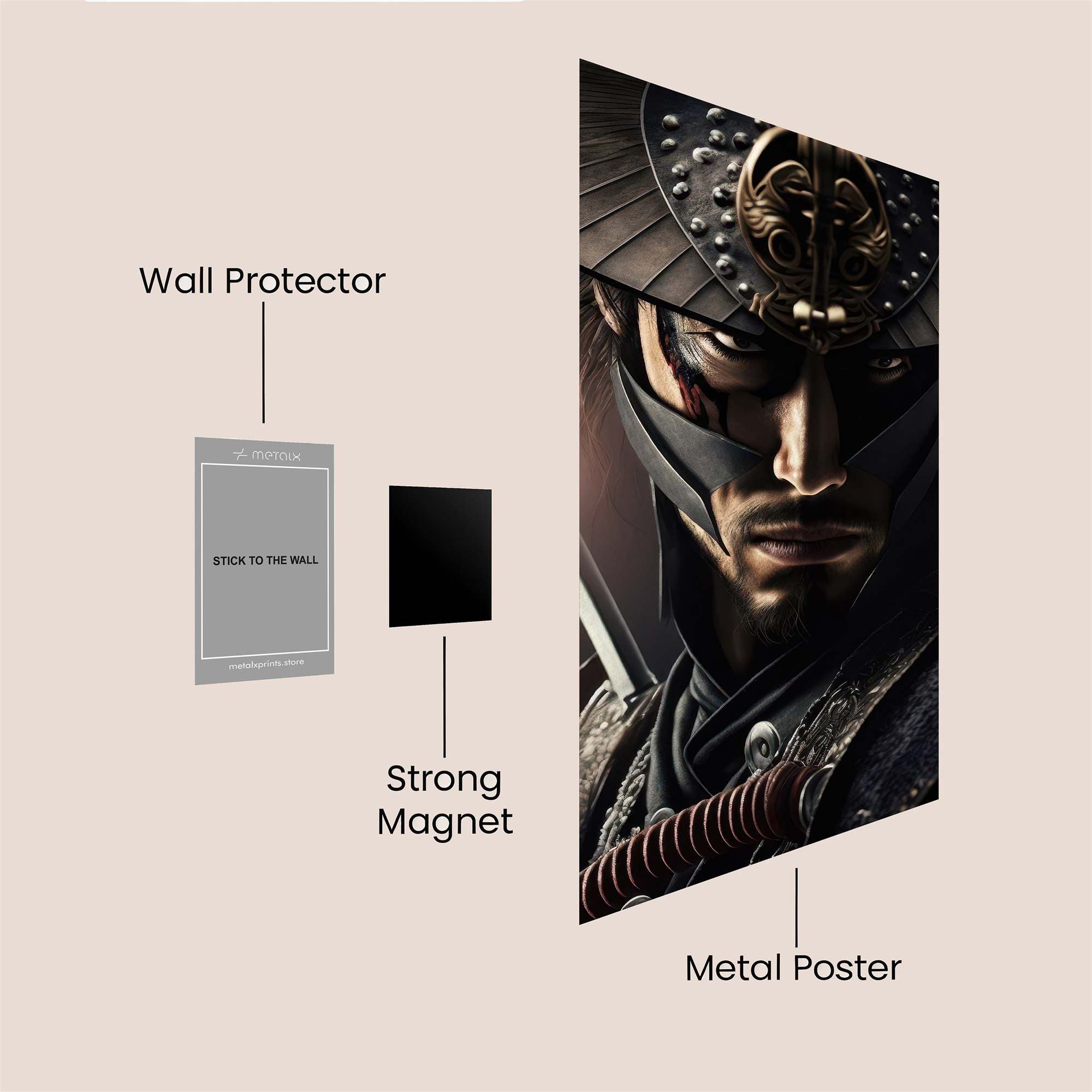 Samurai Gloom Safe Wall Magnetic / M
