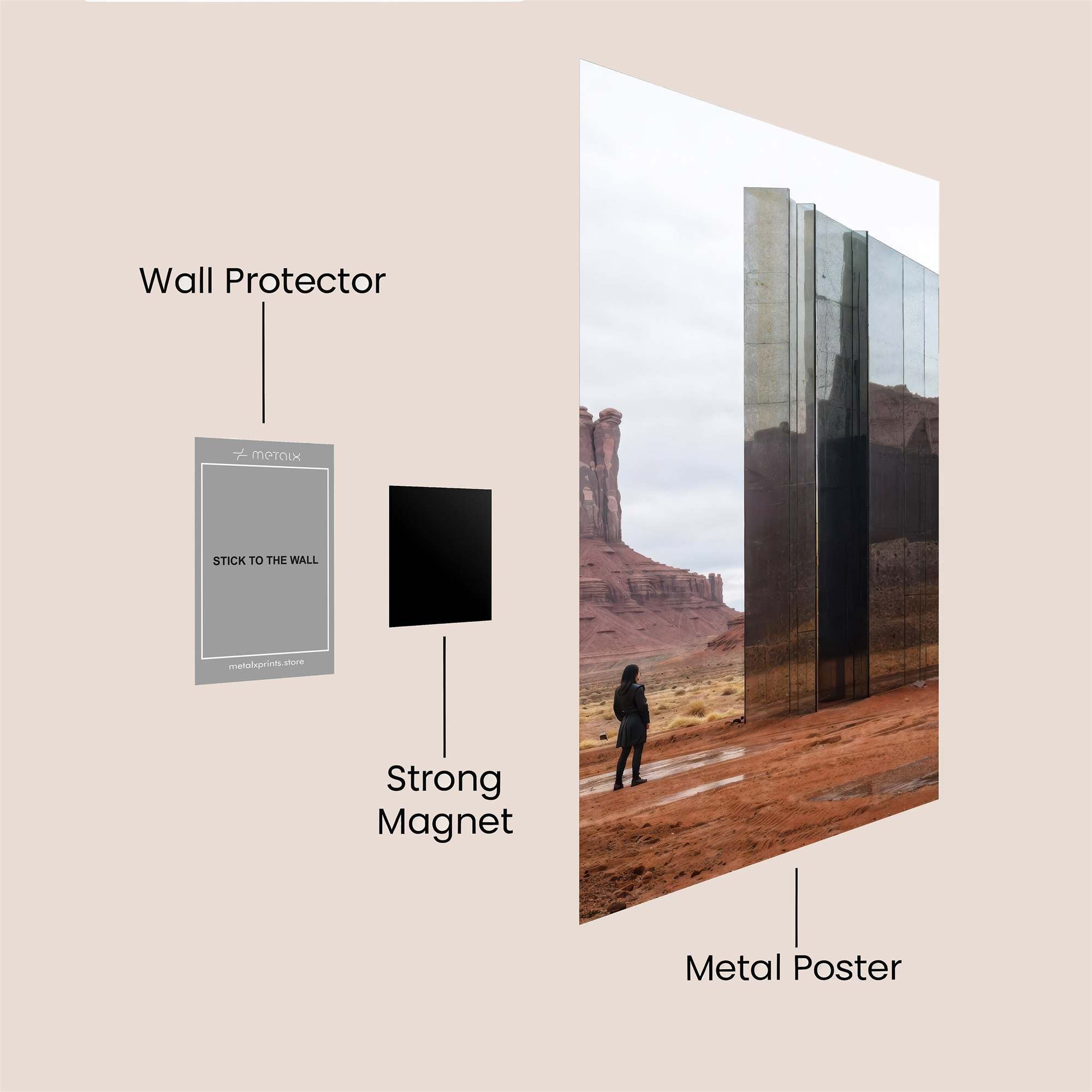 Monumental Solitude Safe Wall Magnetic / M