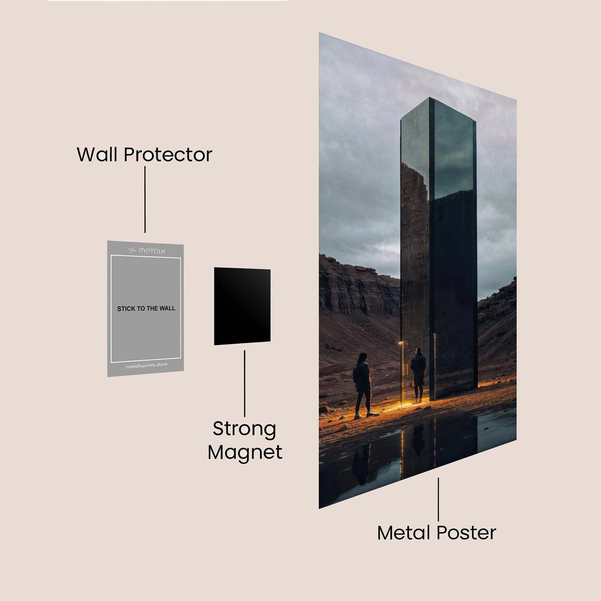 Monolith Mystery Safe Wall Magnetic / M