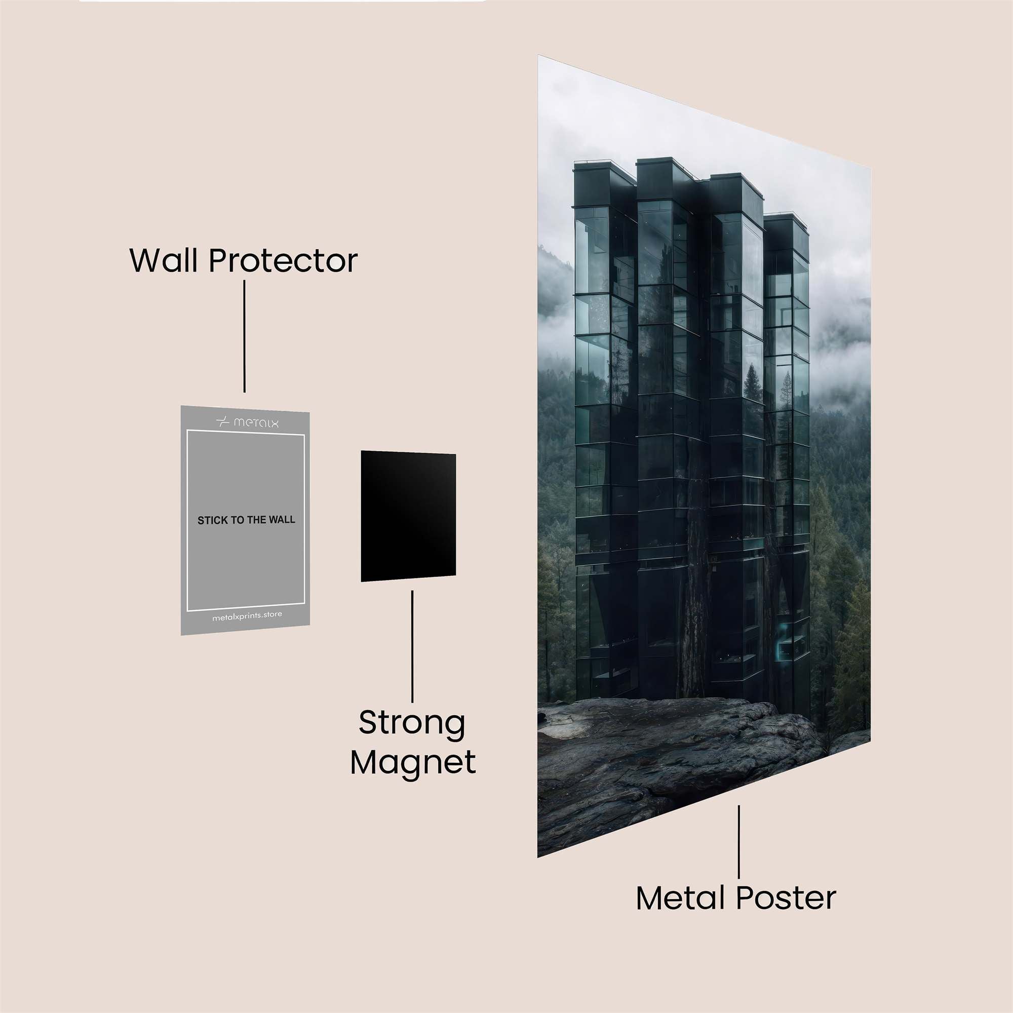 Tower Enigma Safe Wall Magnetic / M