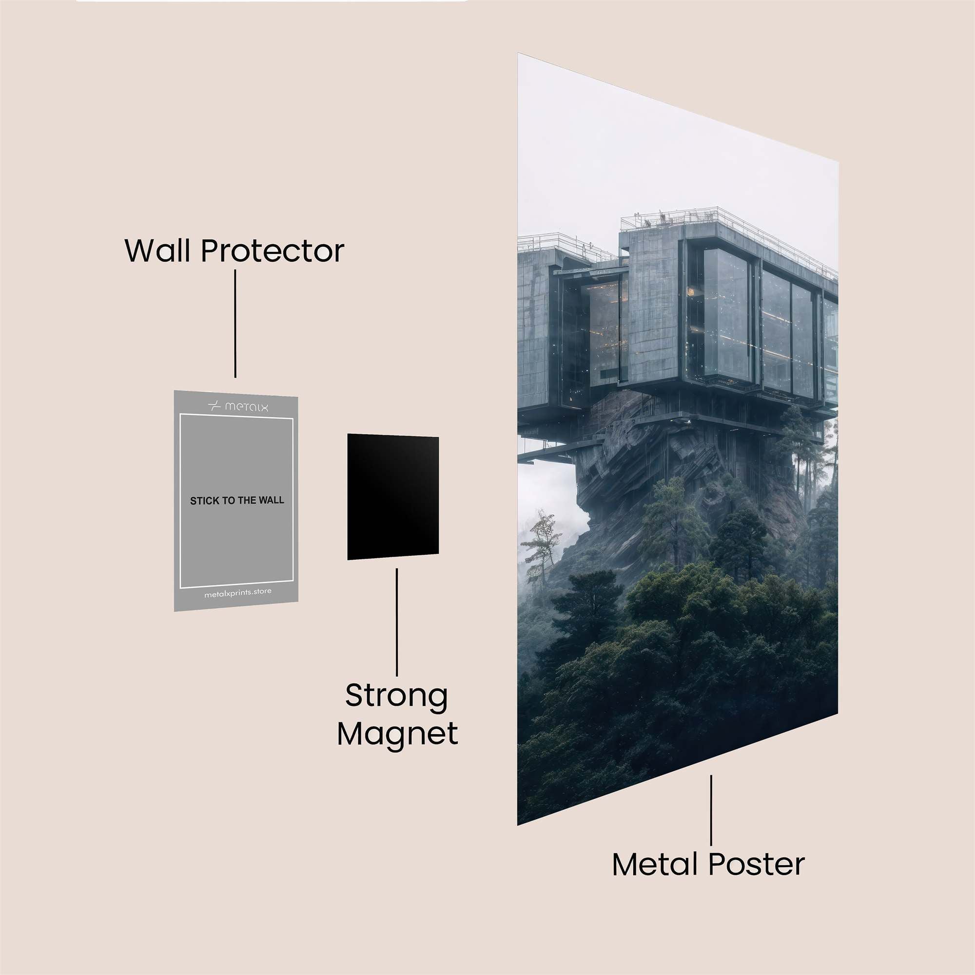 Rock Serenity Safe Wall Magnetic / M