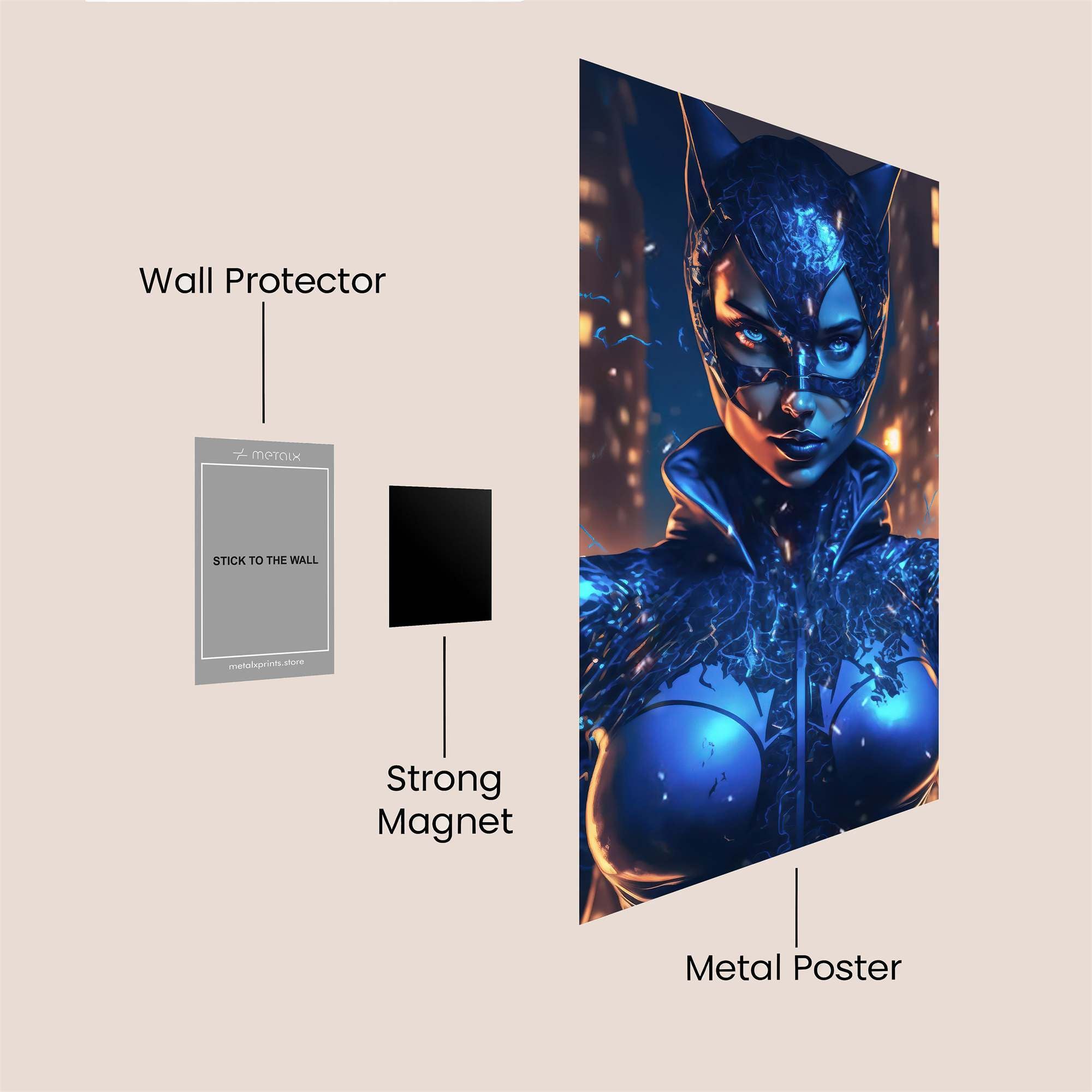 Catwoman Electrifying Safe Wall Magnetic / M