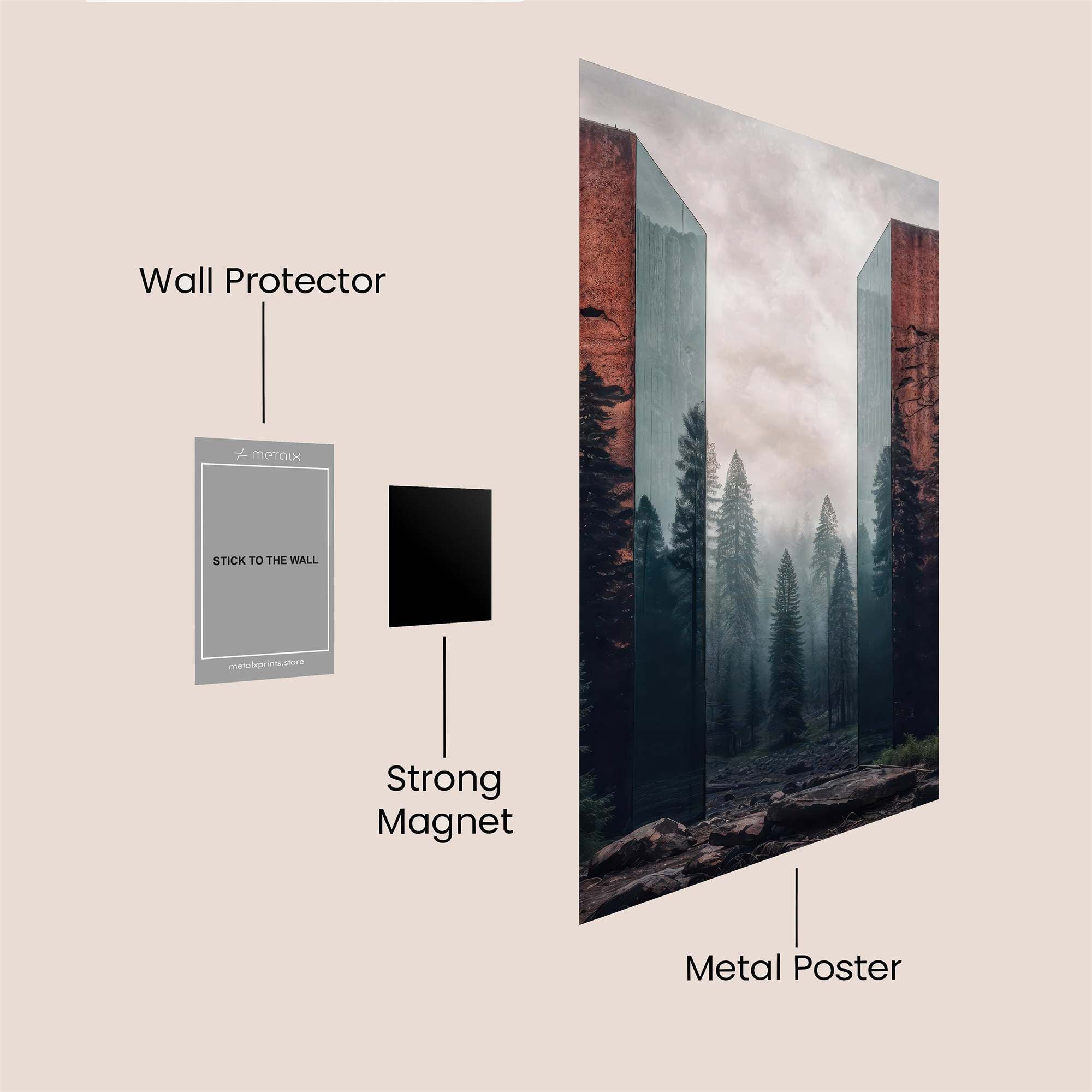 Mirror Mystery Safe Wall Magnetic / M