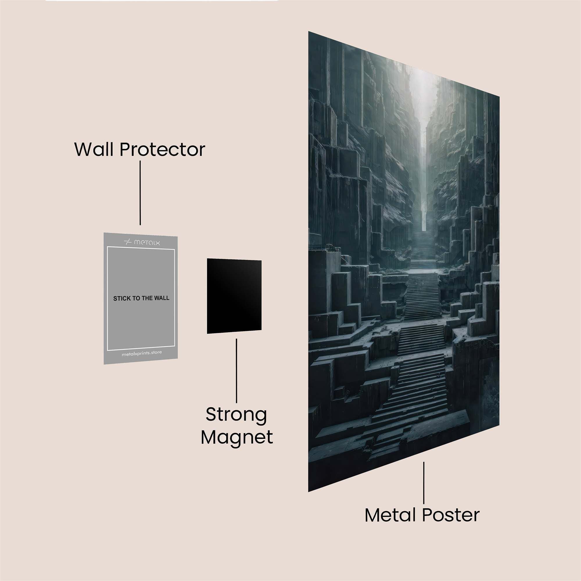 Temple Serenity Safe Wall Magnetic / M