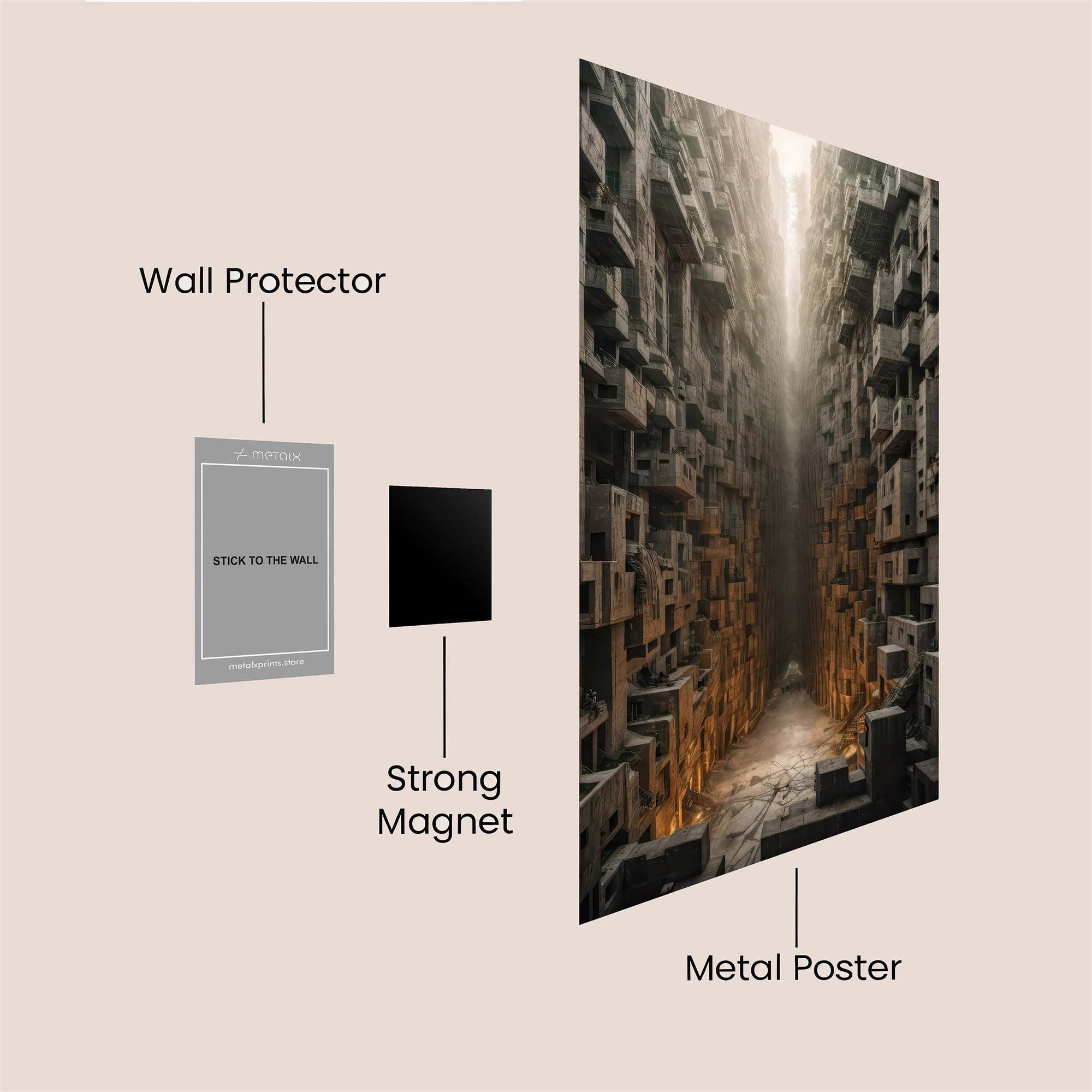 Labyrinthine Gloom Safe Wall Magnetic / M