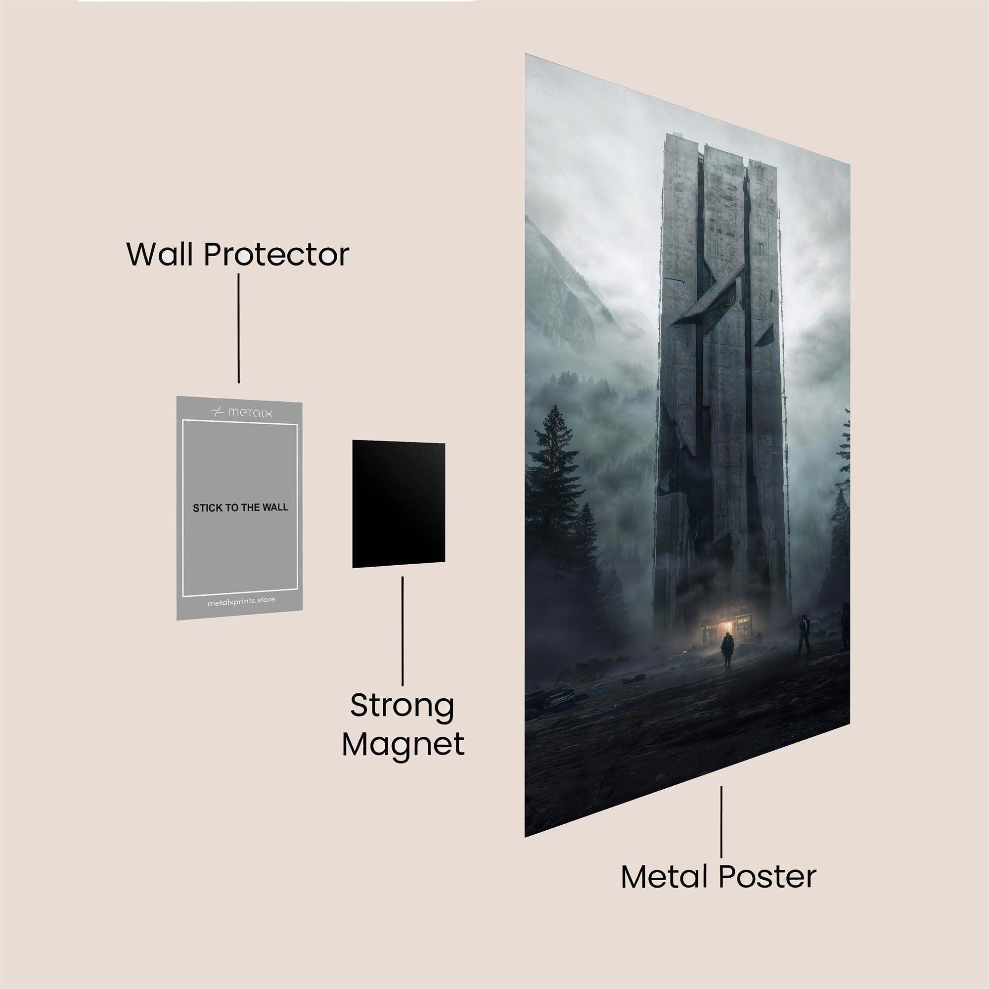 Monolith Mystery Safe Wall Magnetic / M