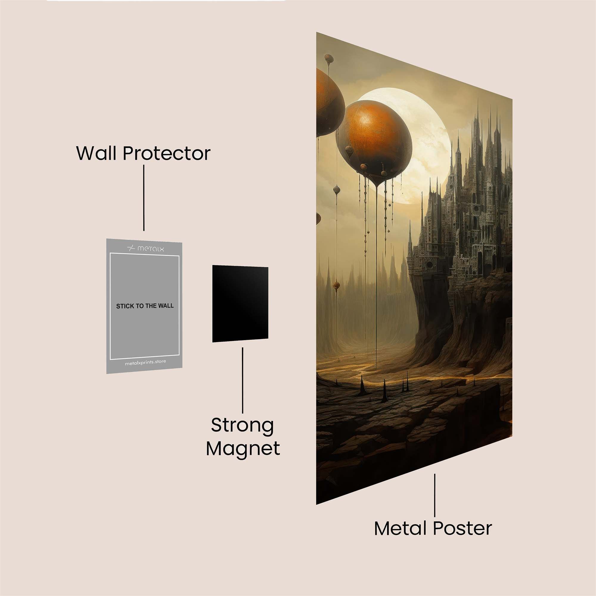 Castle Gloom Safe Wall Magnetic / M