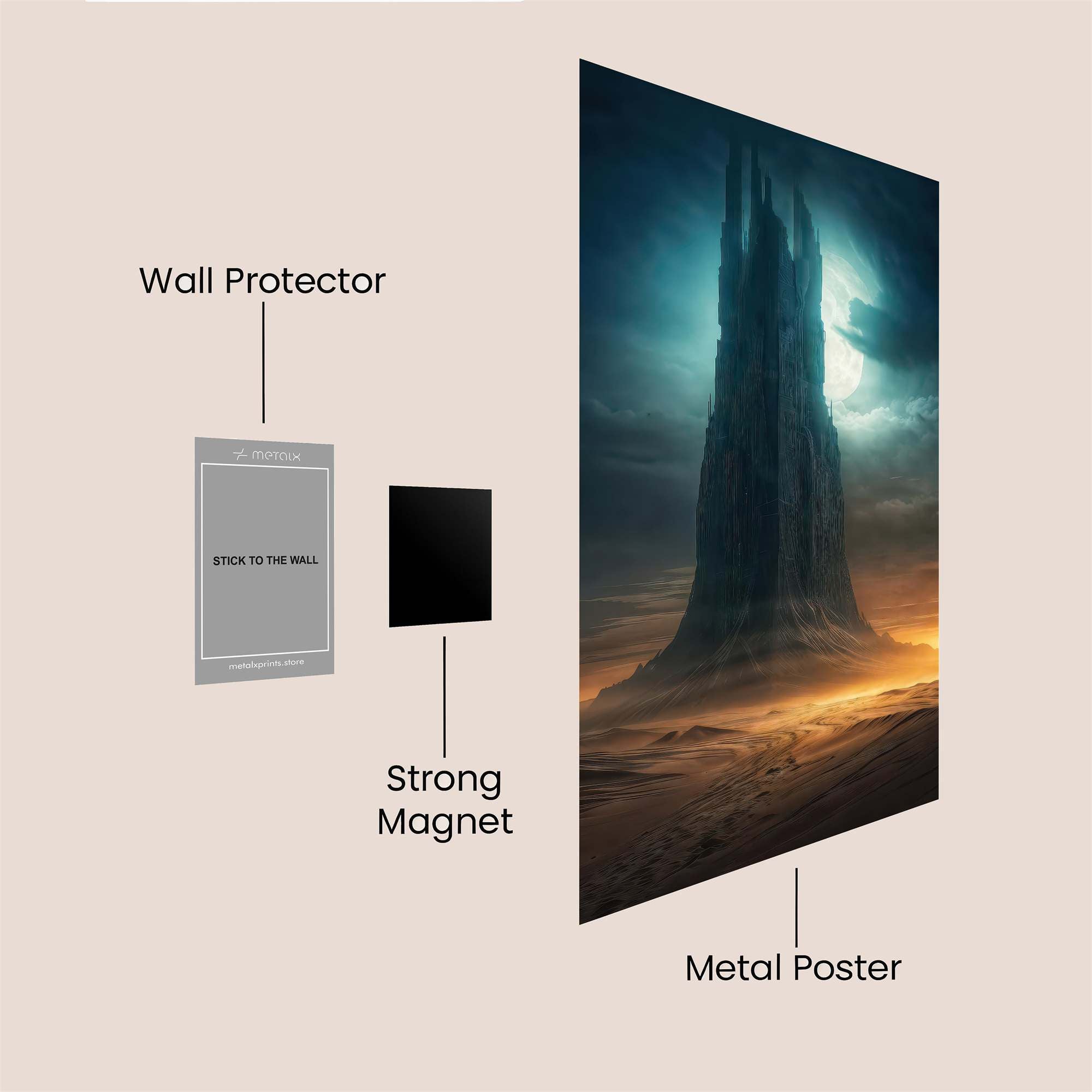Tower Enigma Safe Wall Magnetic / M