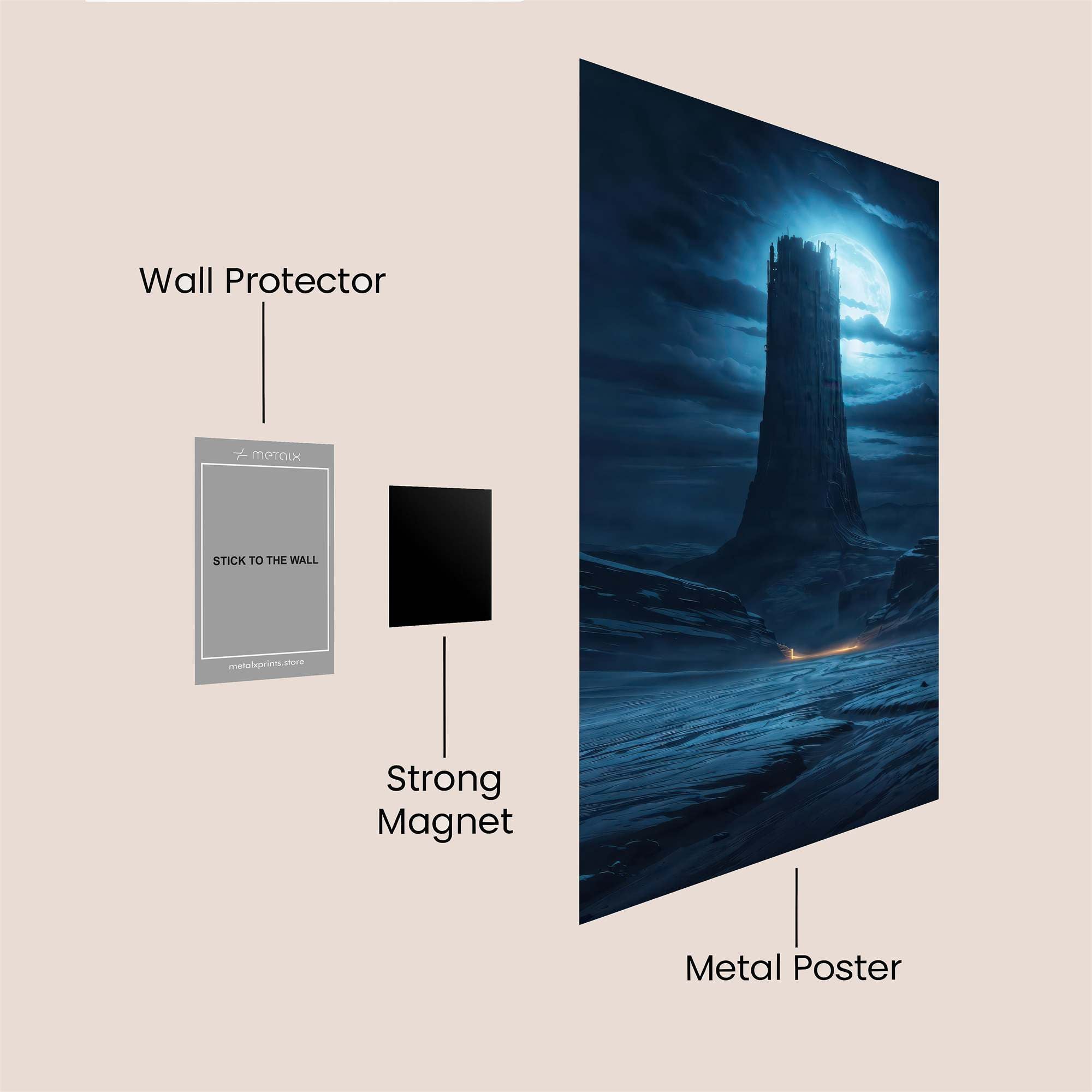 Tower Enigma Safe Wall Magnetic / M