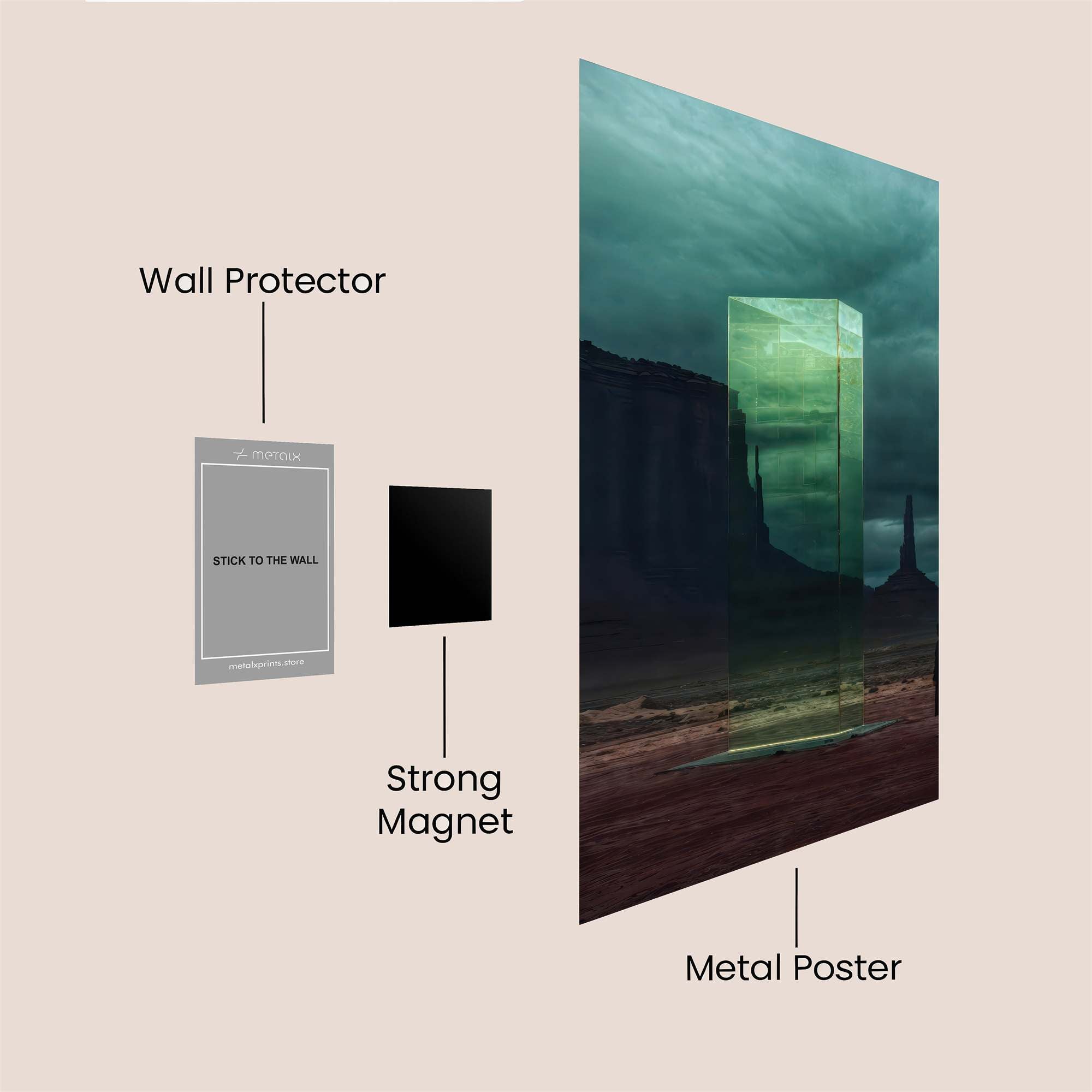 Monolith Mystery Safe Wall Magnetic / M