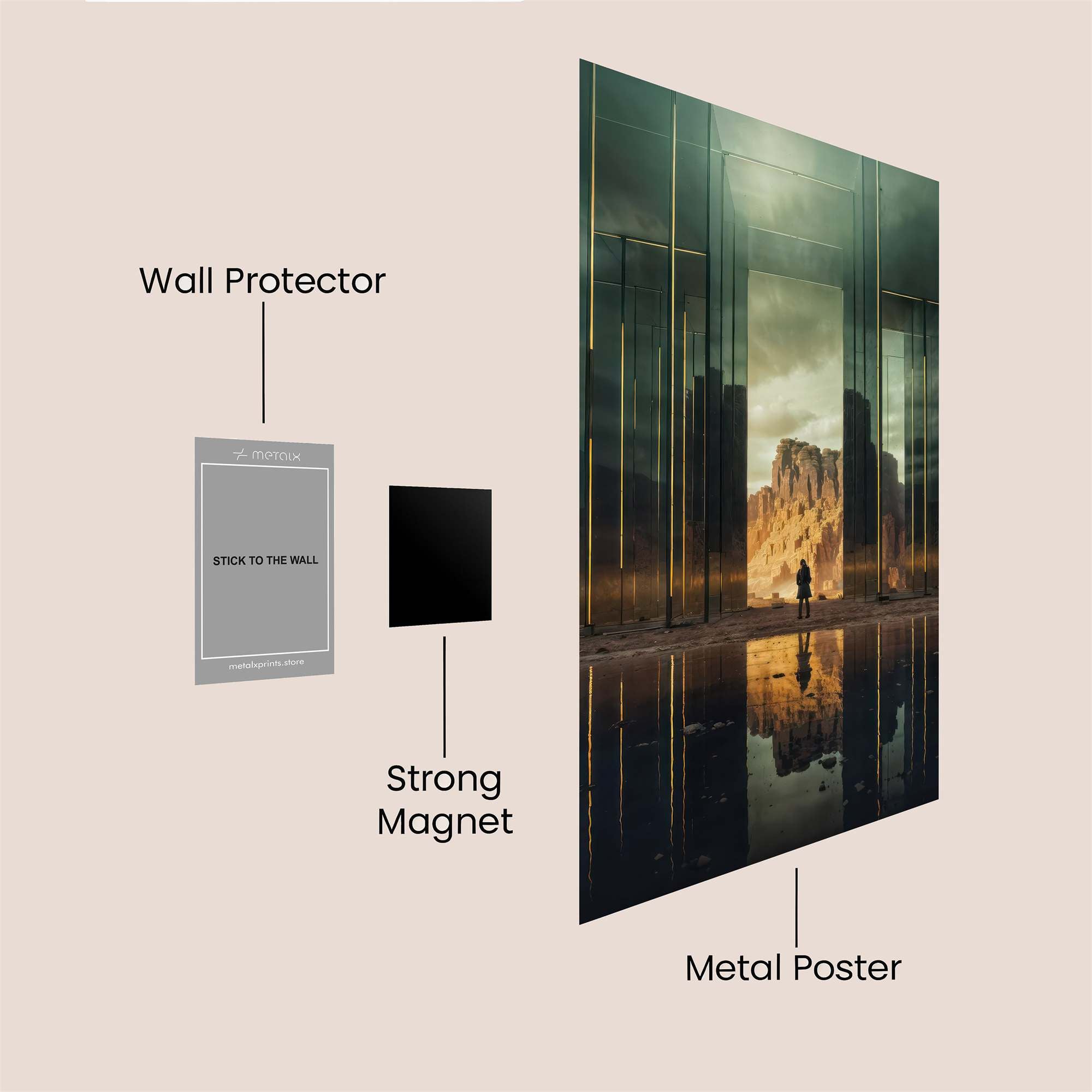 Portal Serene Safe Wall Magnetic / M