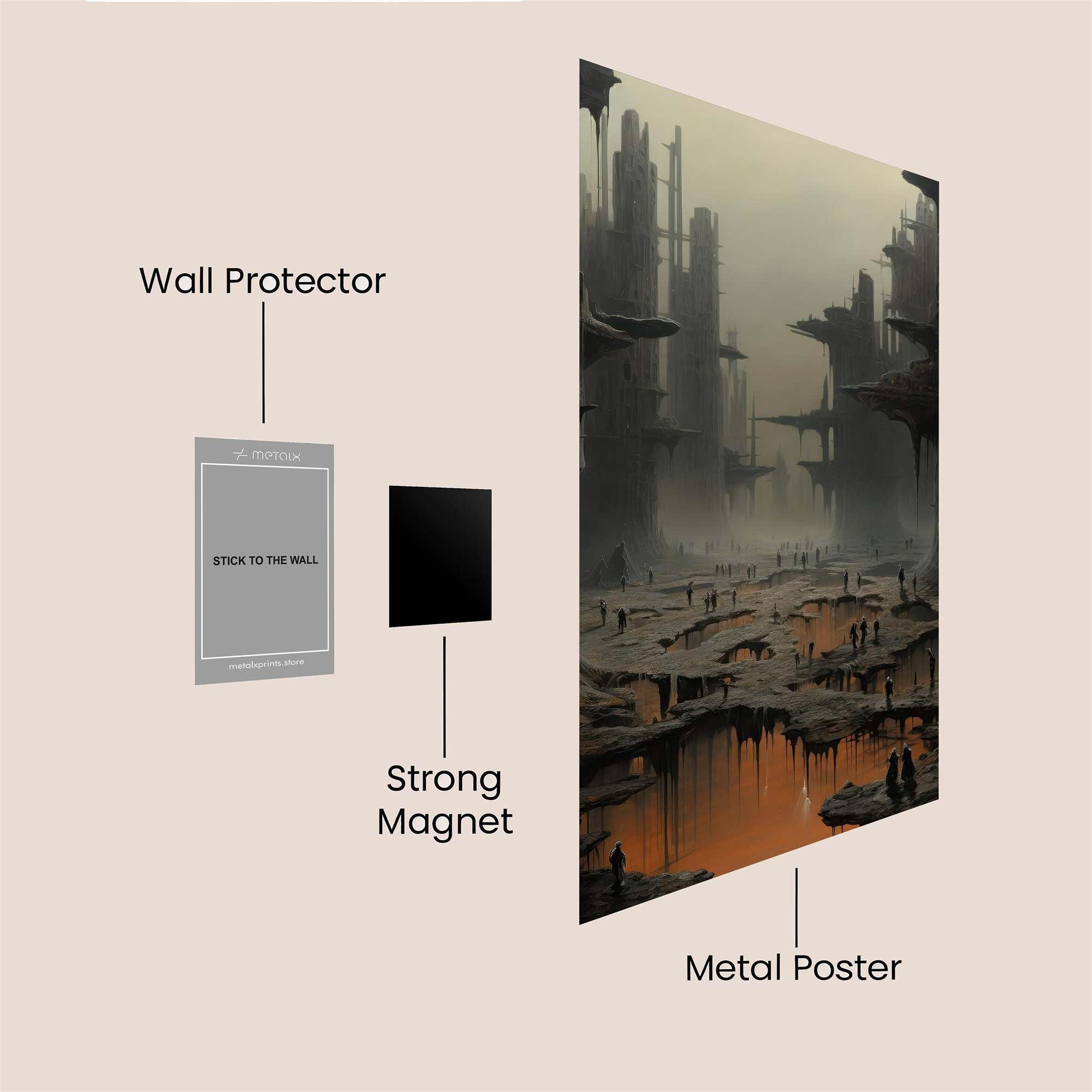 Ruin Echo Safe Wall Magnetic / M