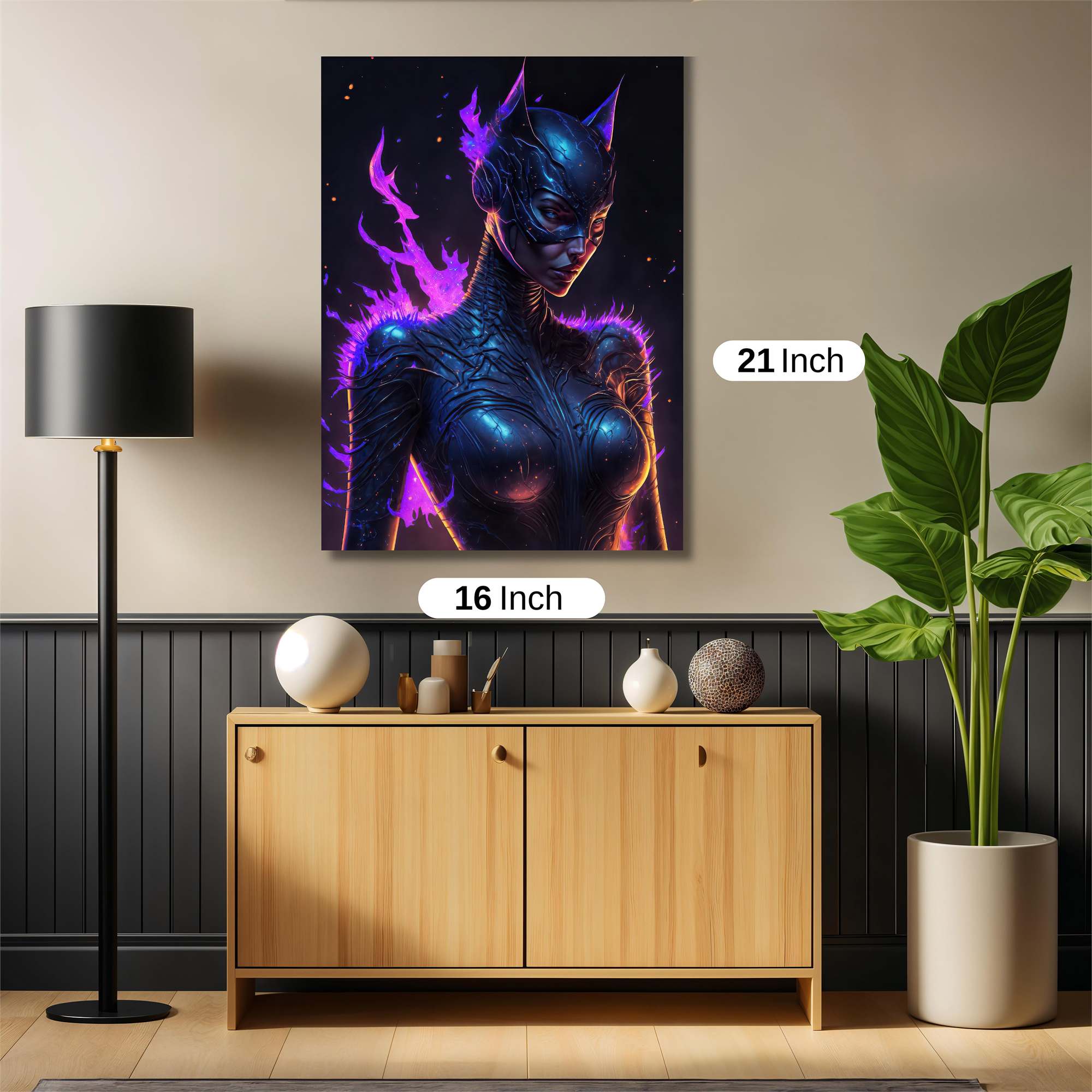 Catwoman Fiery Safe Wall Magnetic / M