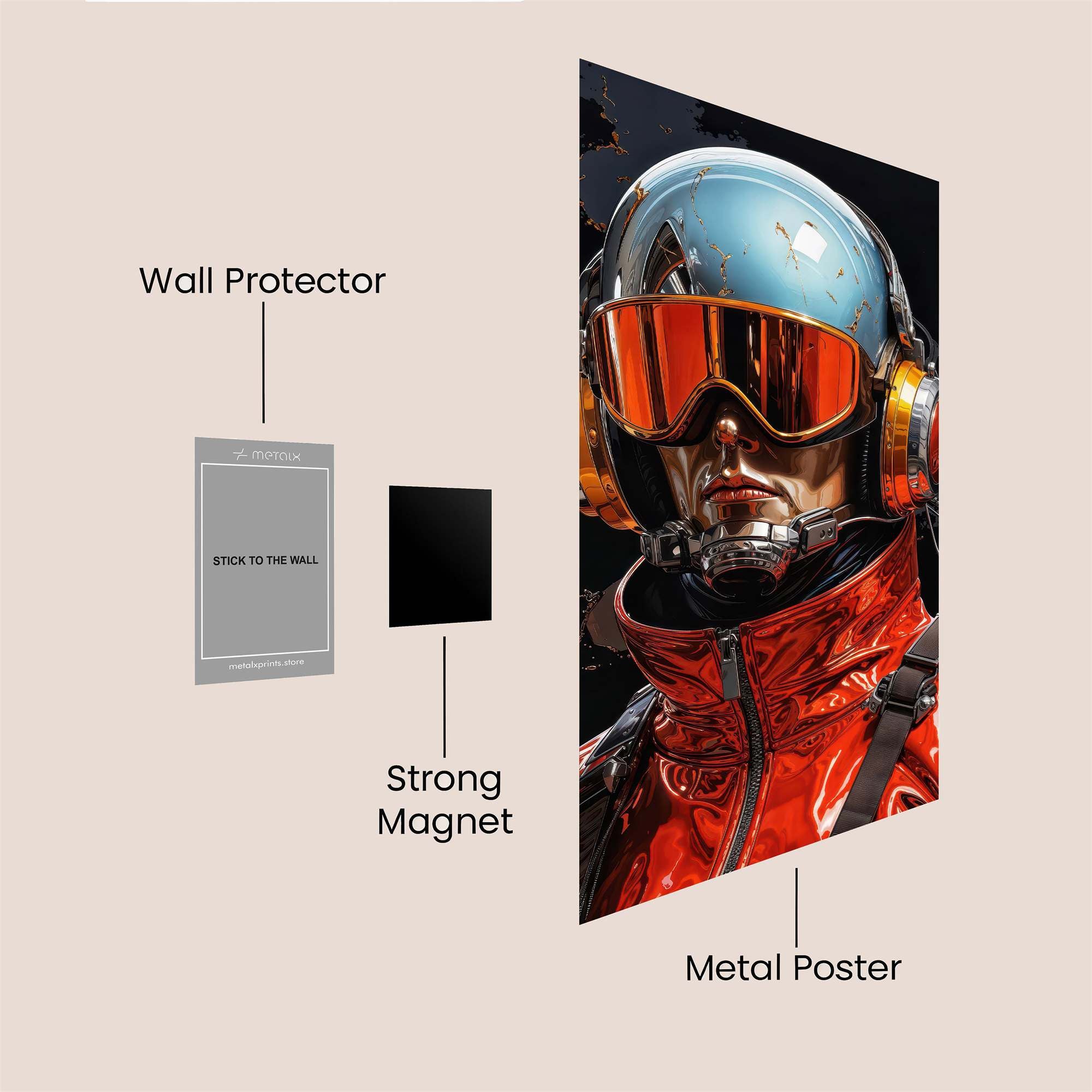 Cyber Adventurer Safe Wall Magnetic / M