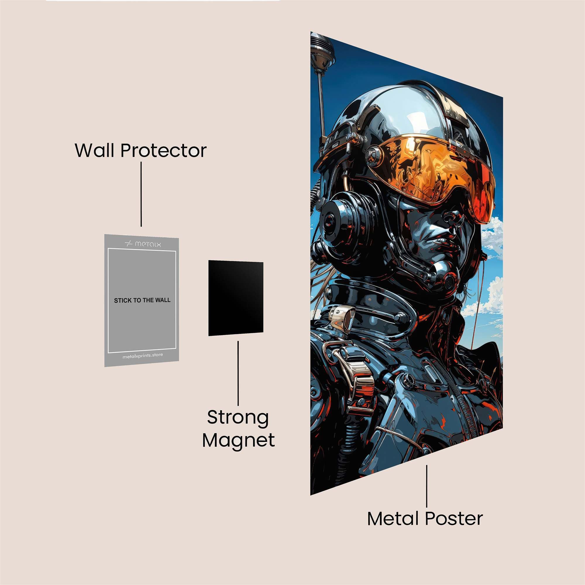 Cyber Nomad Safe Wall Magnetic / M