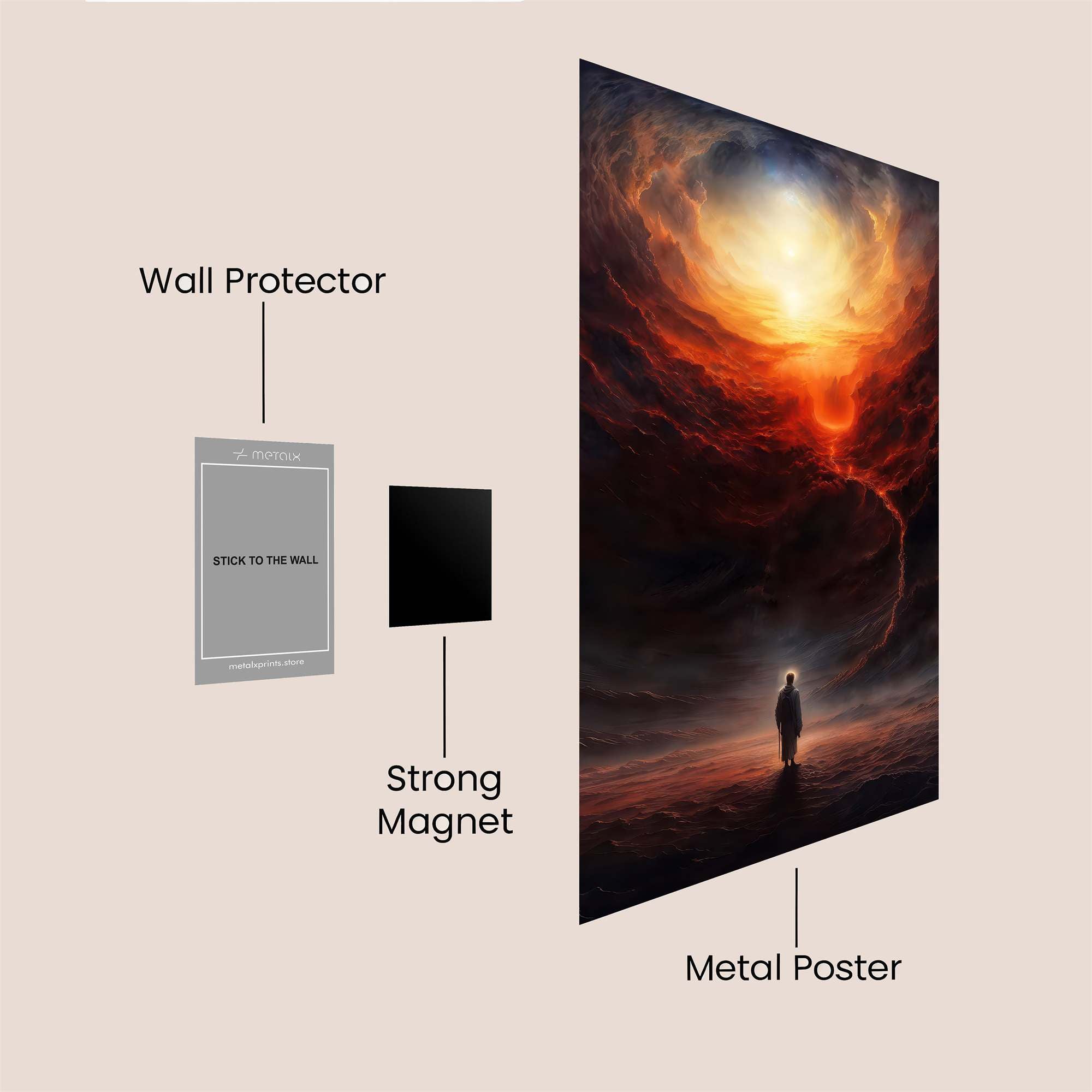 Journey Apocalyptic Safe Wall Magnetic / M