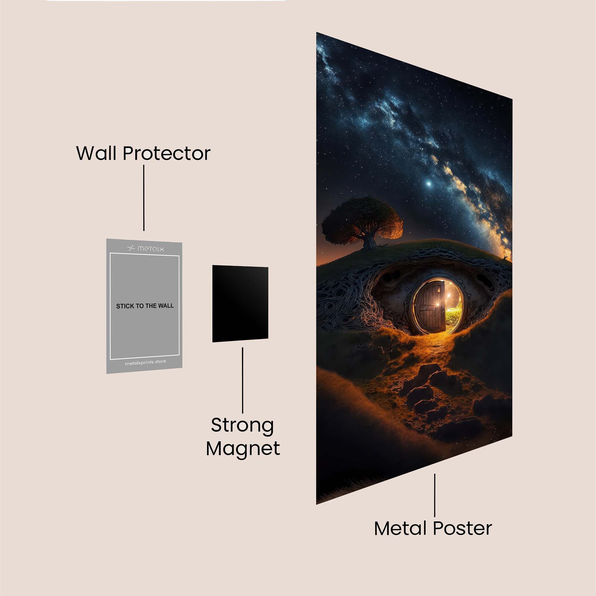 Baggins'Whimsy Safe Wall Magnetic / M