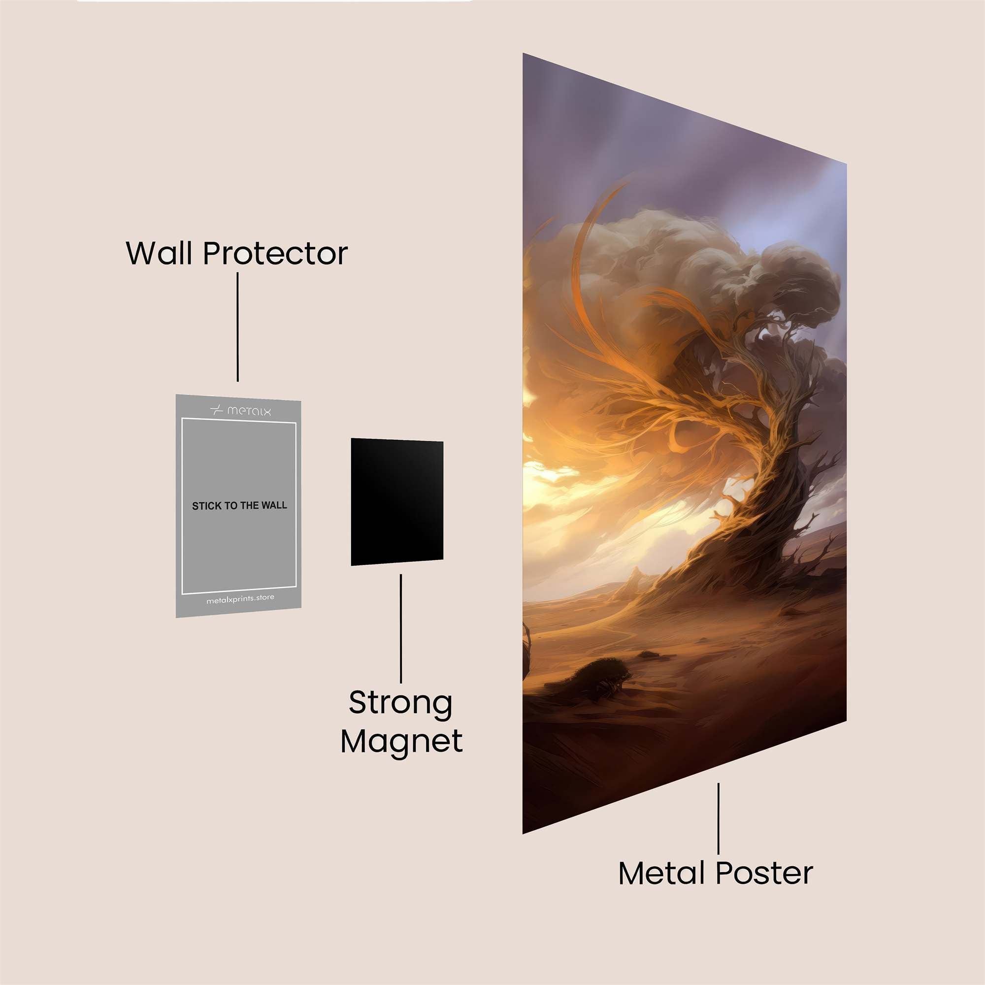 EternalWhisper Safe Wall Magnetic / M