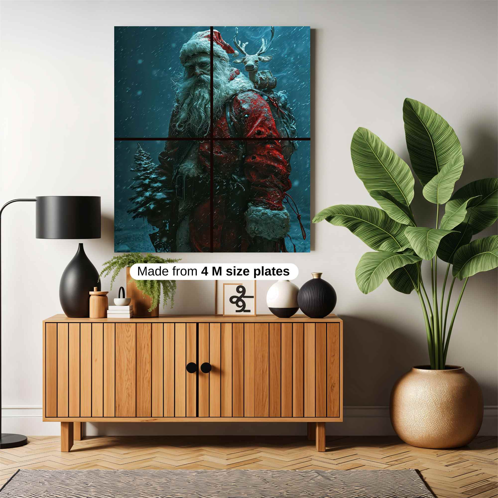 Santa Weary Safe Wall Magnetic / M