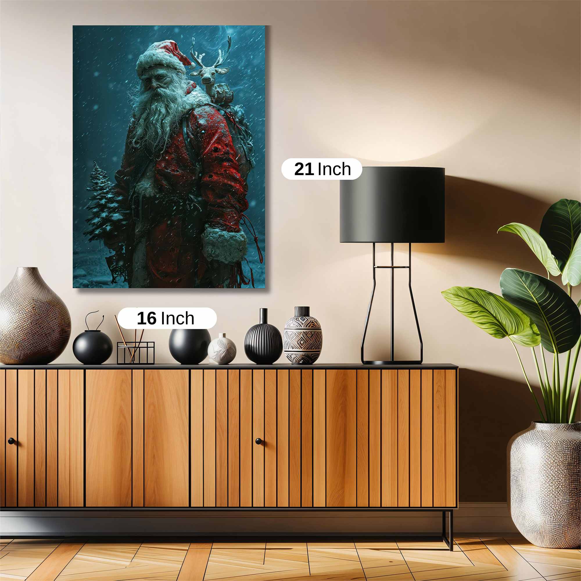 Santa Weary Safe Wall Magnetic / M