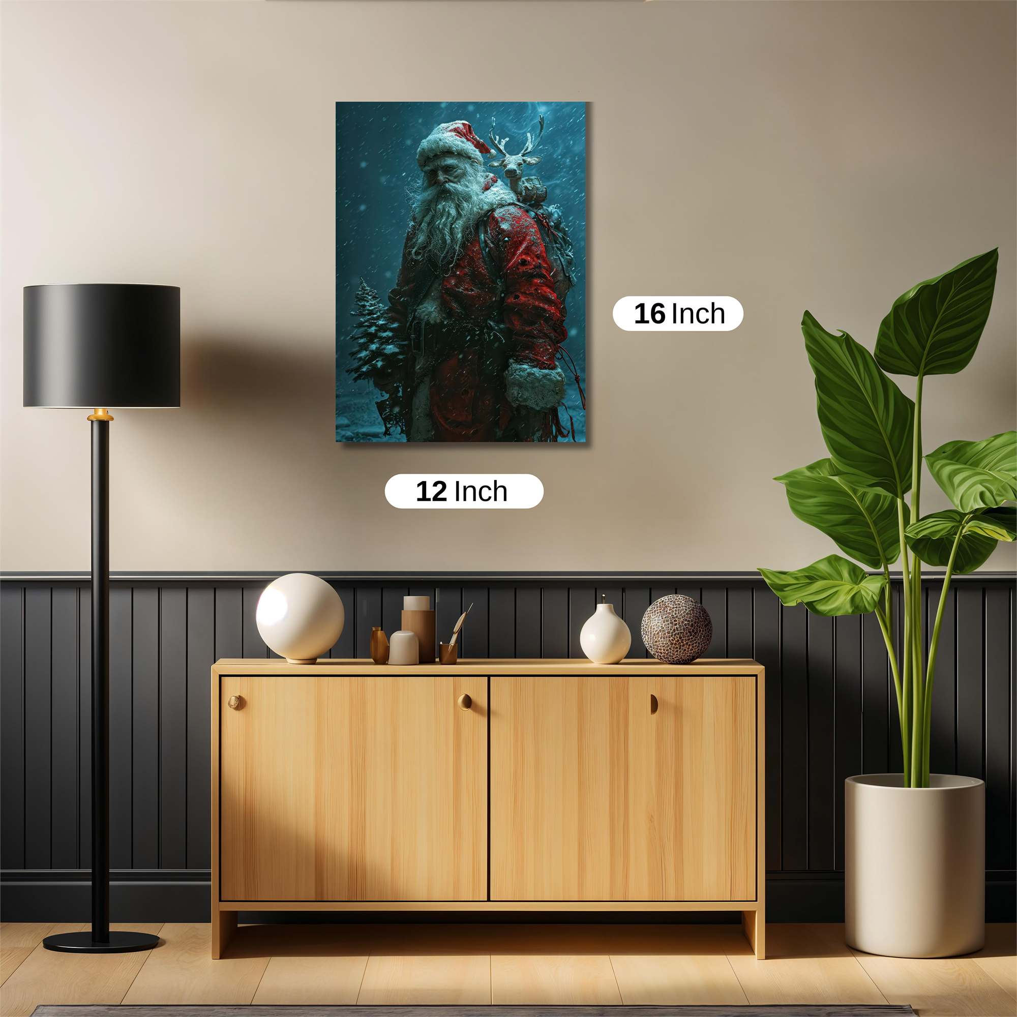 Santa Weary Safe Wall Magnetic / M