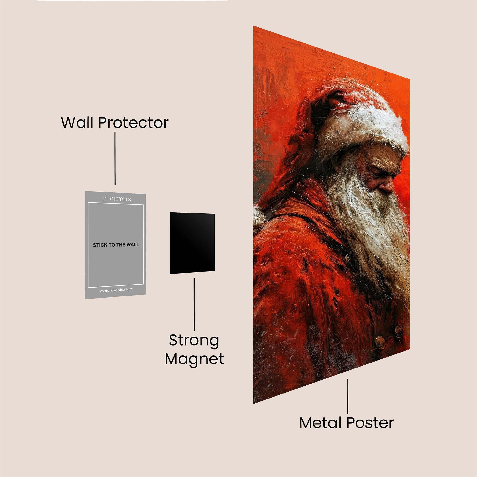 Santa Sombre Safe Wall Magnetic / M