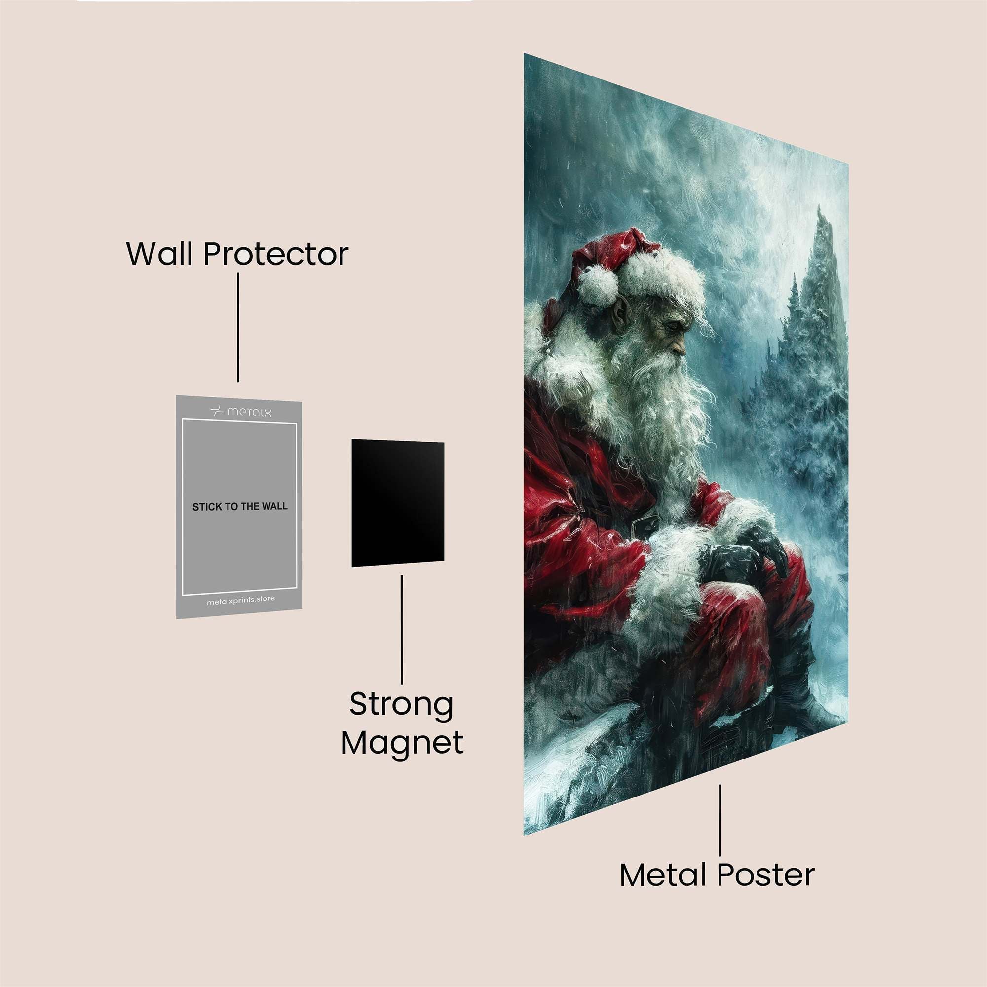 Santa Solitude Safe Wall Magnetic / M
