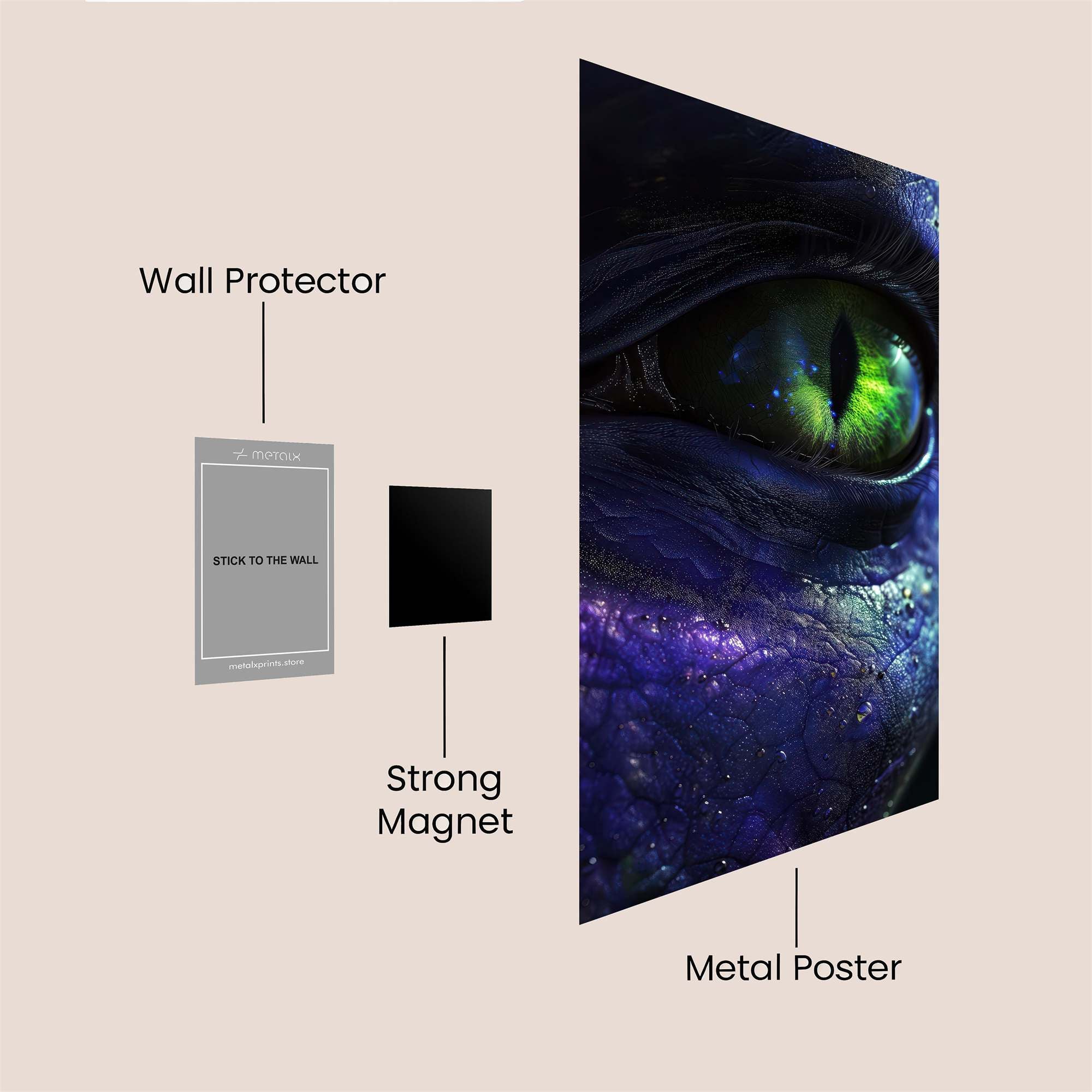 Alien Intrigue Safe Wall Magnetic / M