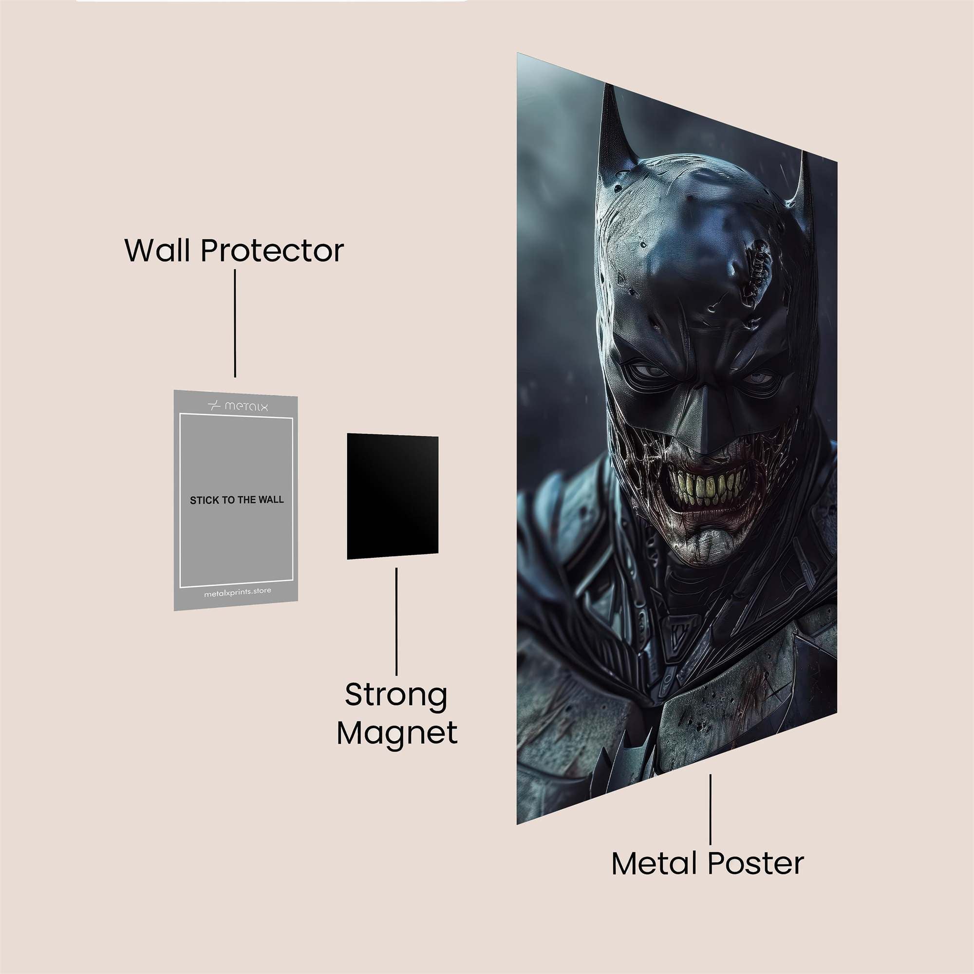 Batman Tormented Safe Wall Magnetic / M