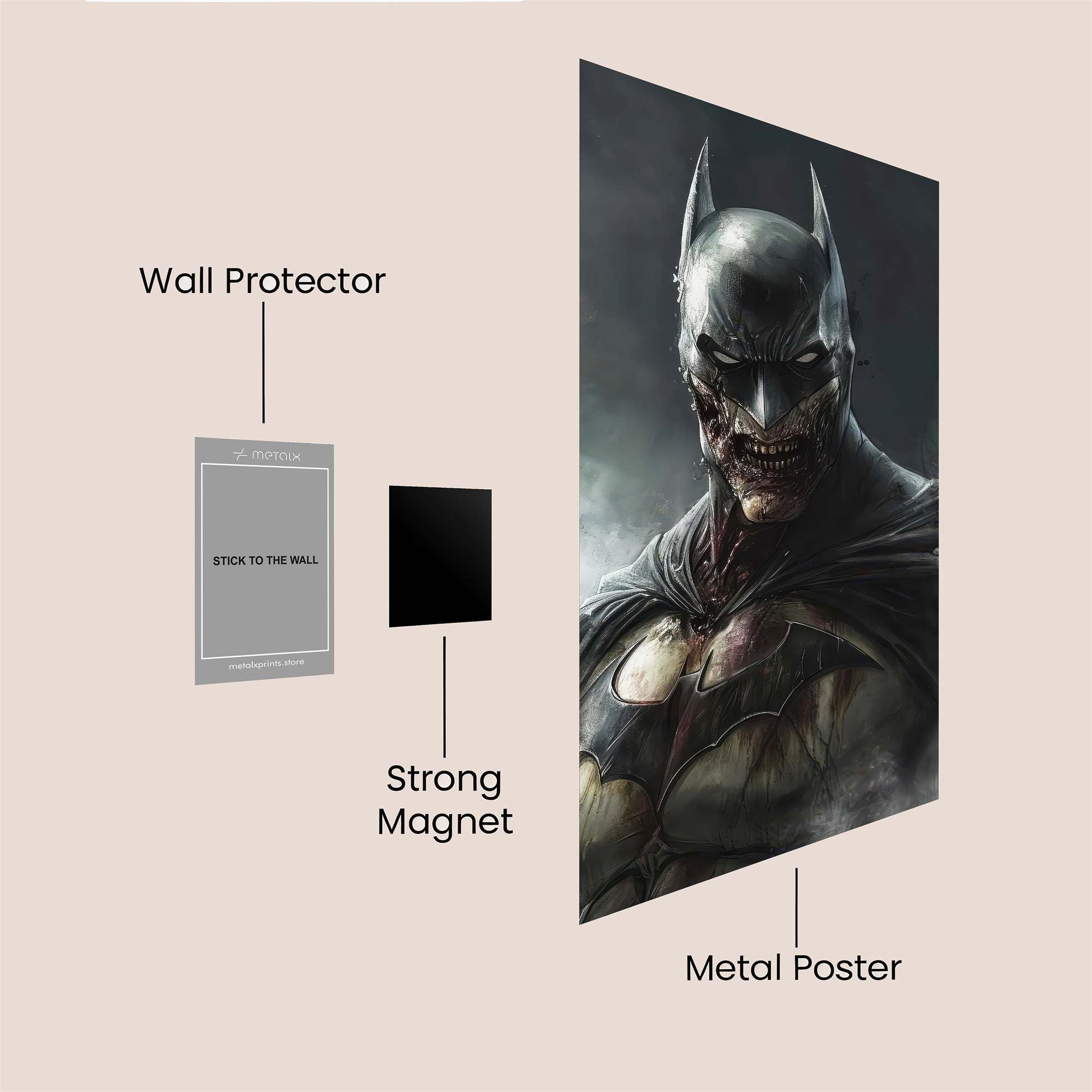 Batman Decayed Safe Wall Magnetic / M