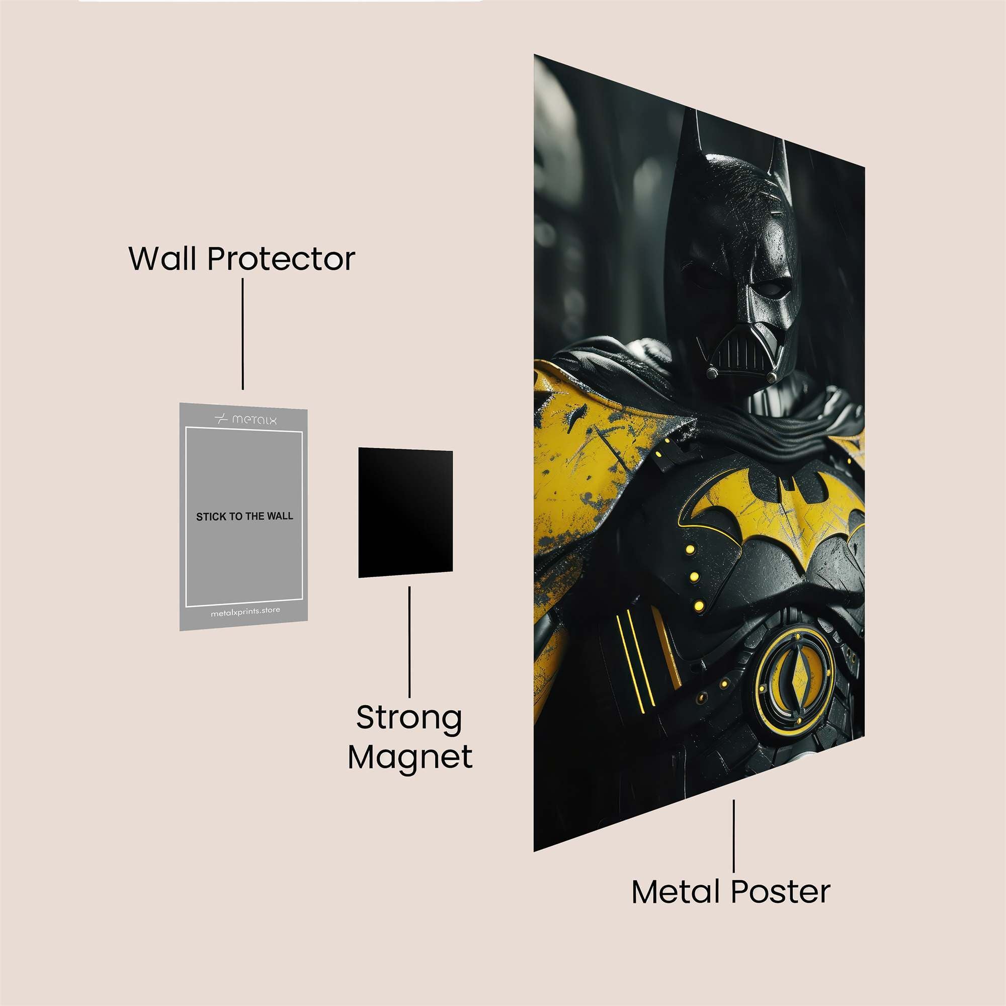 Batman Vengeful Safe Wall Magnetic / M