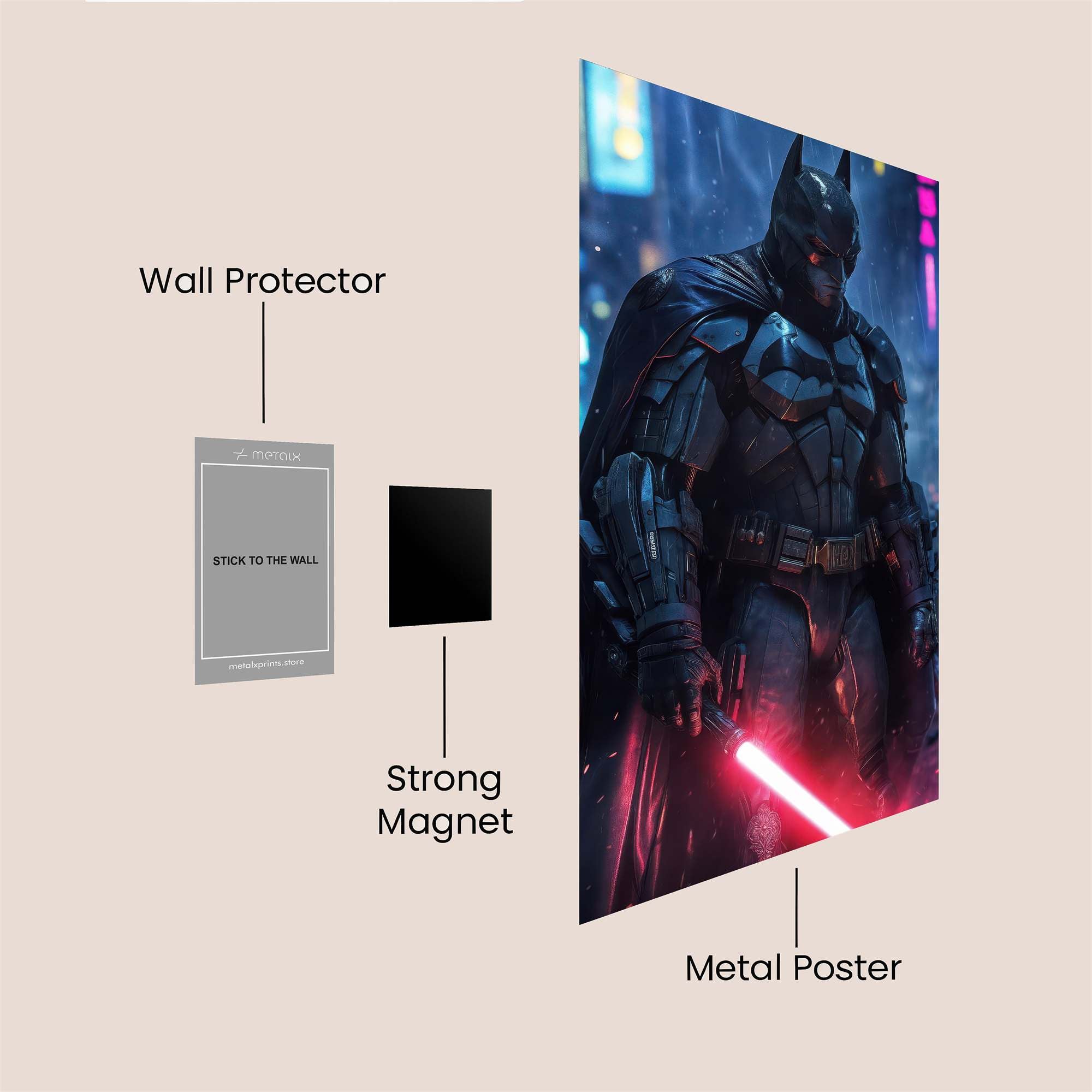 Batman Resolute Safe Wall Magnetic / M