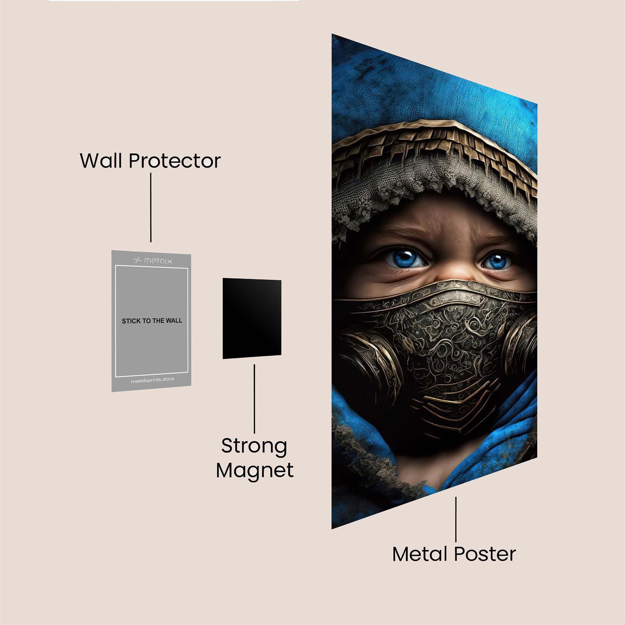 Masked Mystery Safe Wall Magnetic / M