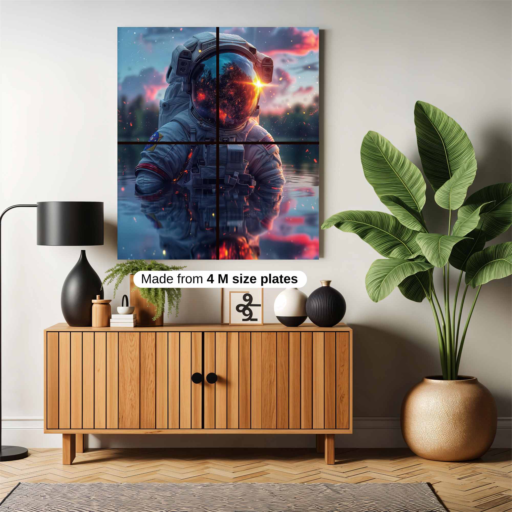 Astronaut Ablaze Safe Wall Magnetic / M