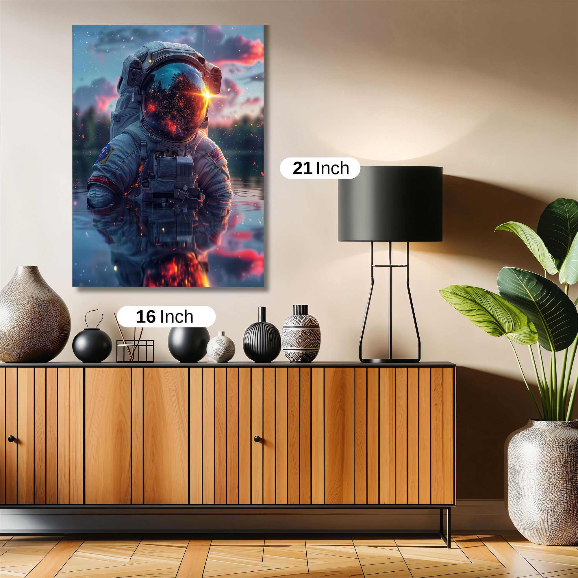 Astronaut Ablaze Safe Wall Magnetic / M