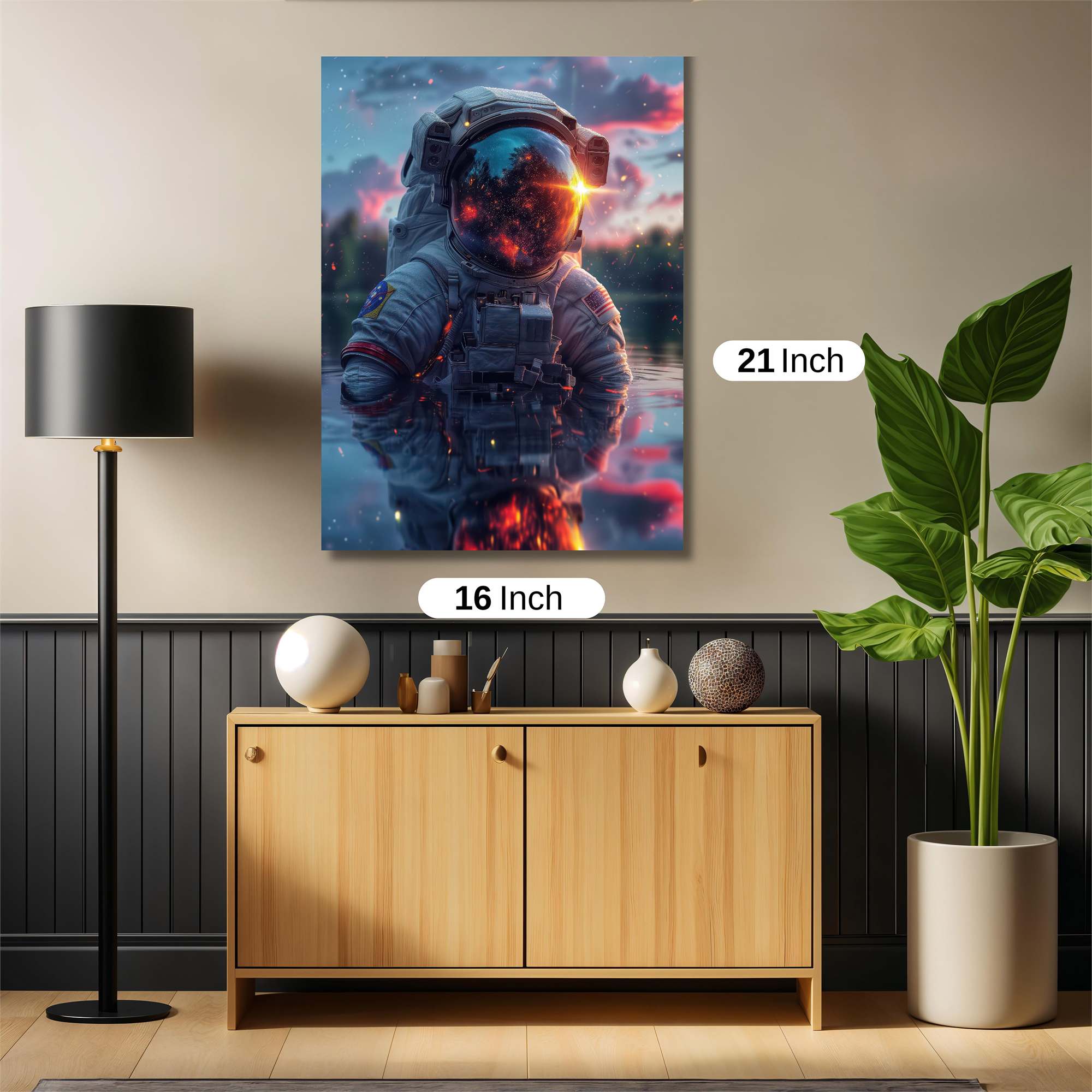 Astronaut Ablaze Safe Wall Magnetic / M