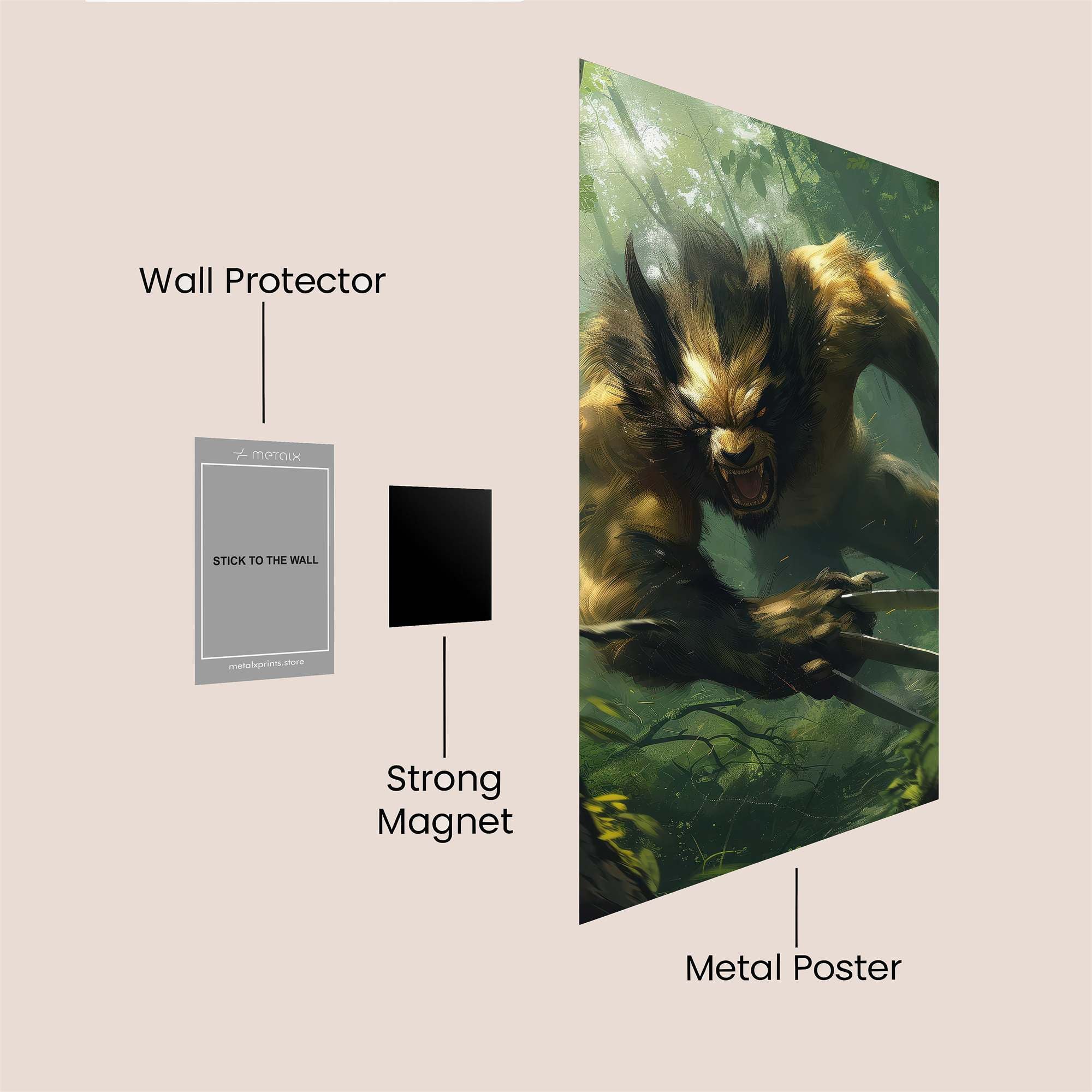 Werewolf Frenzy Safe Wall Magnetic / M