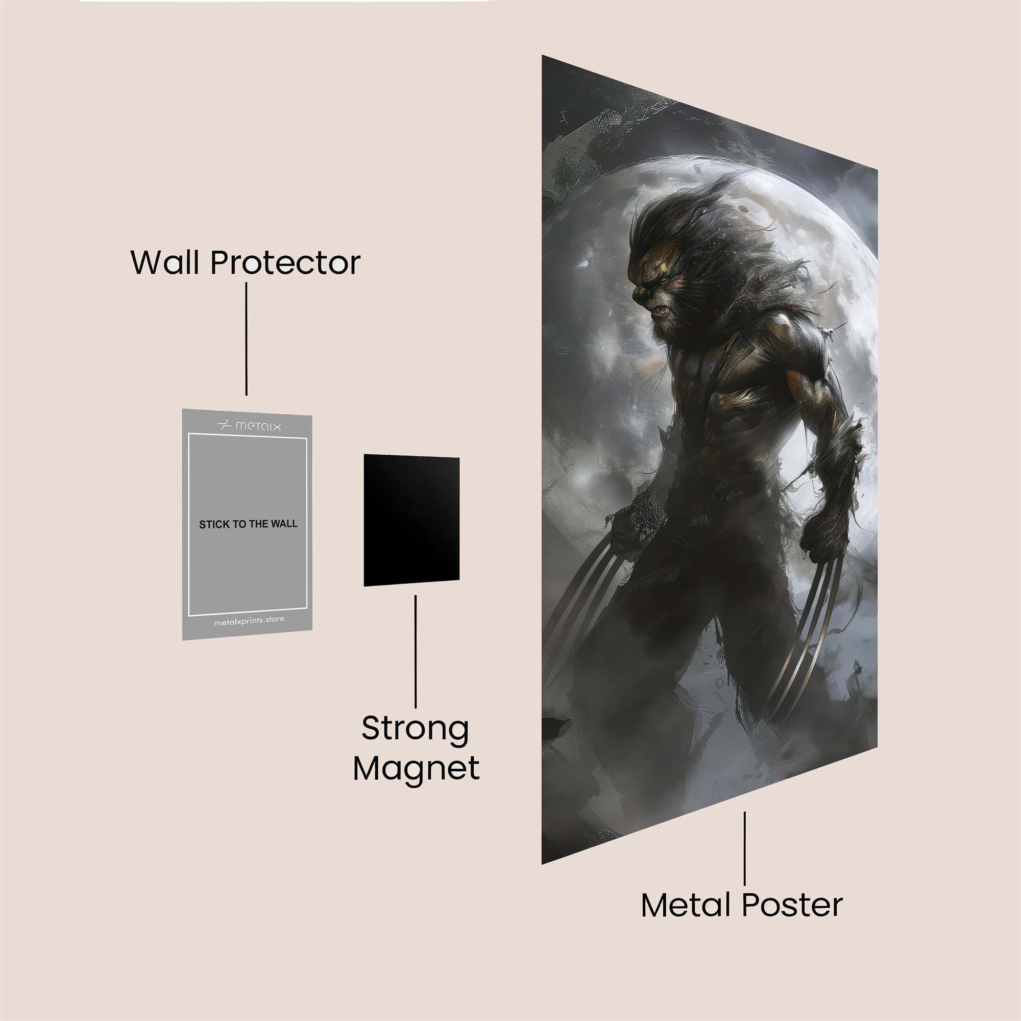 Wolverine Ferocity Safe Wall Magnetic / M