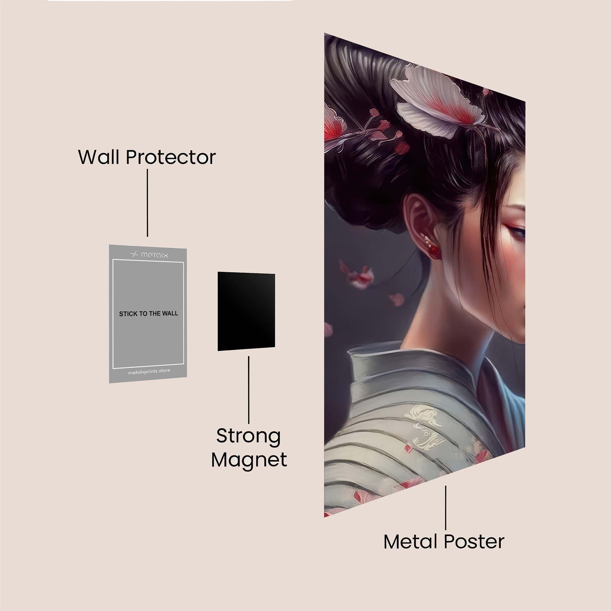 Geisha Serenity Safe Wall Magnetic / M