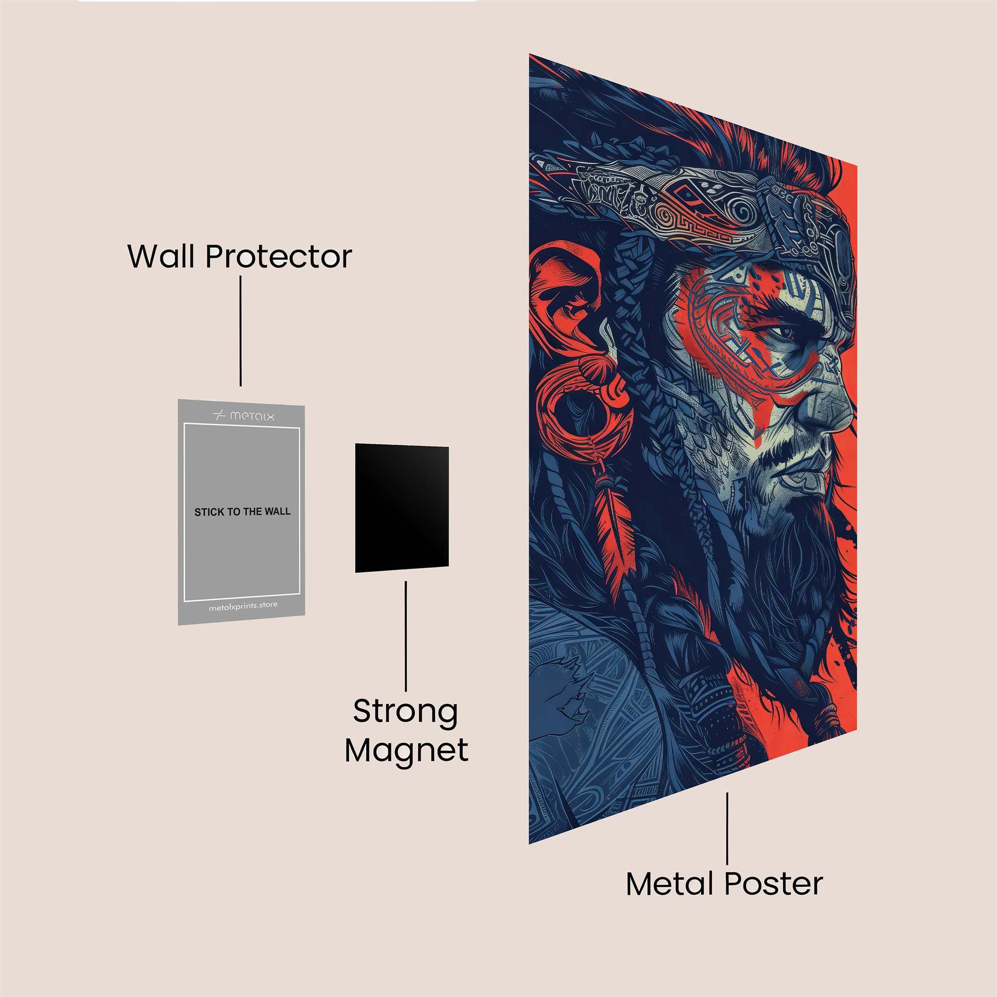 Warrior Intense Safe Wall Magnetic / M